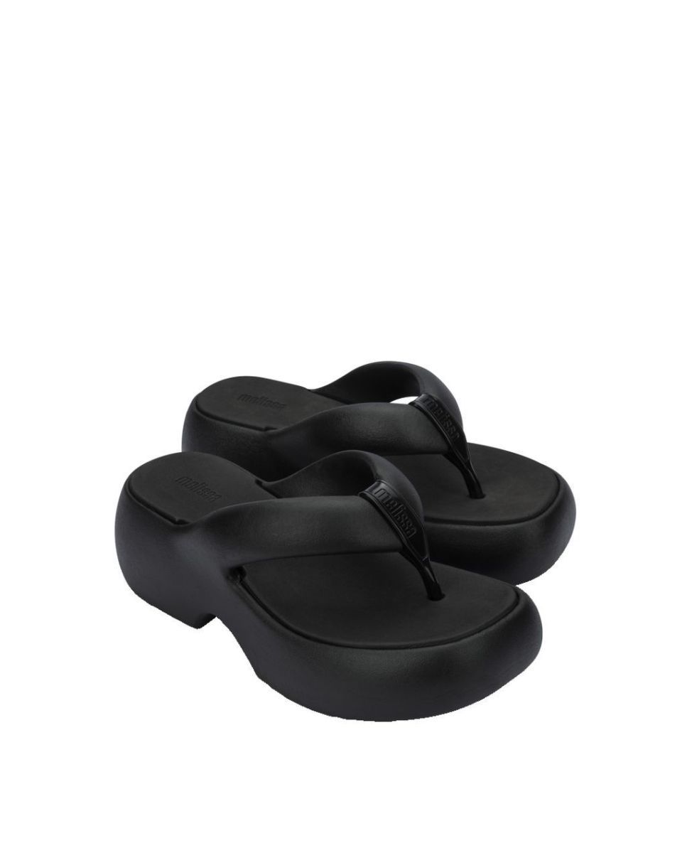 Sandálias Melissa Free Fuzzy Platform Preto Preto-2