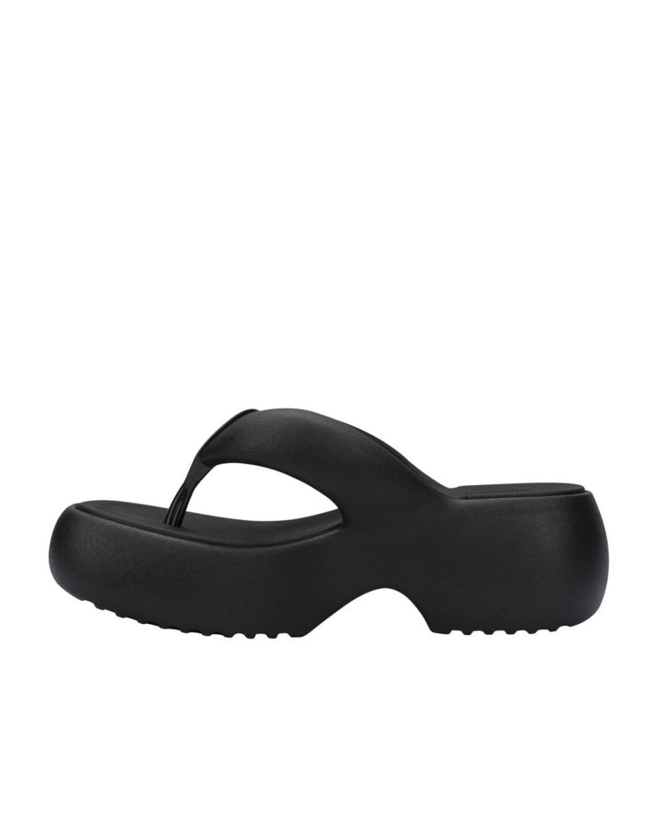 Sandálias Melissa Free Fuzzy Platform Preto Preto-3
