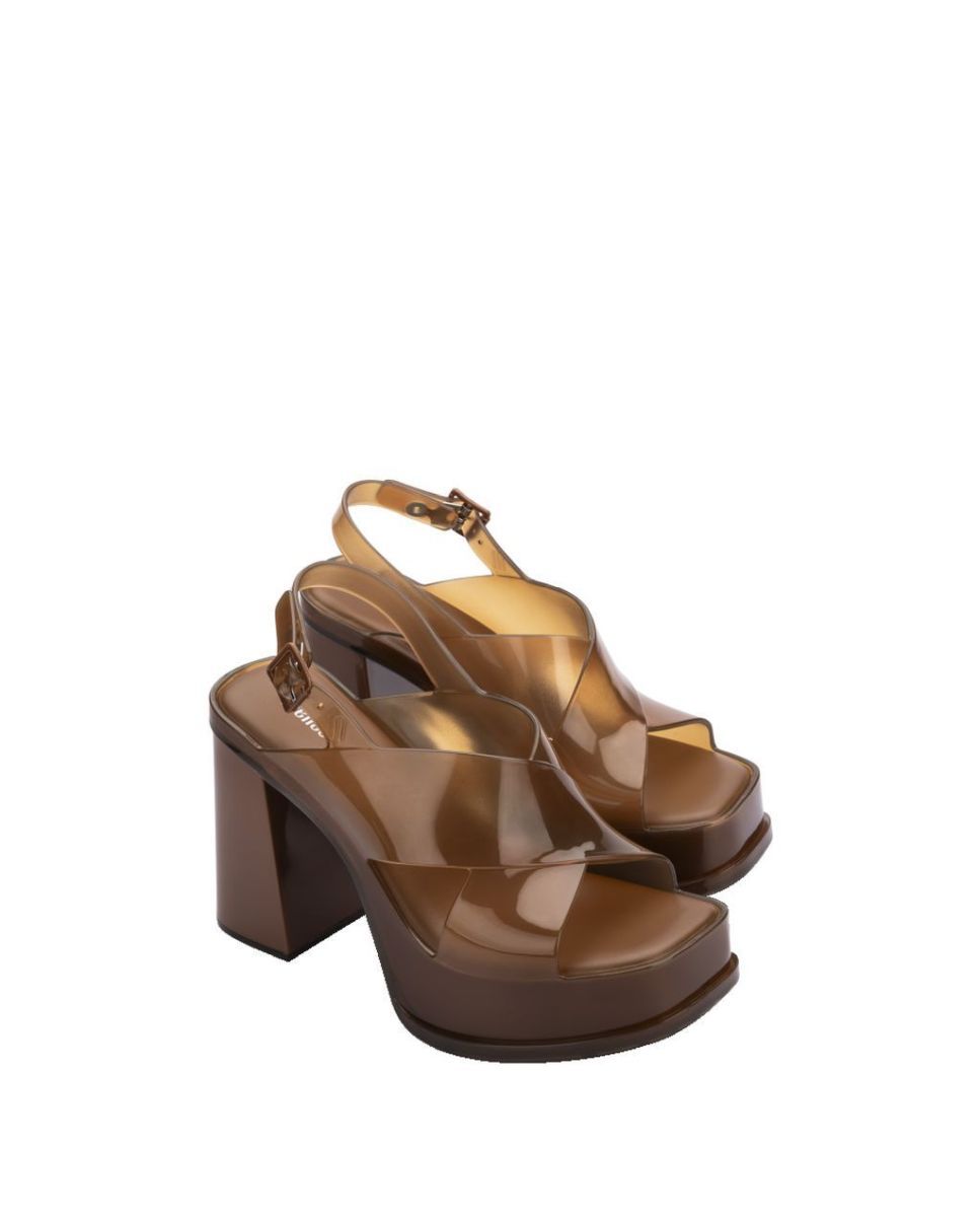 Sandálias Melissa Dance Heel Castanho Castanho-2