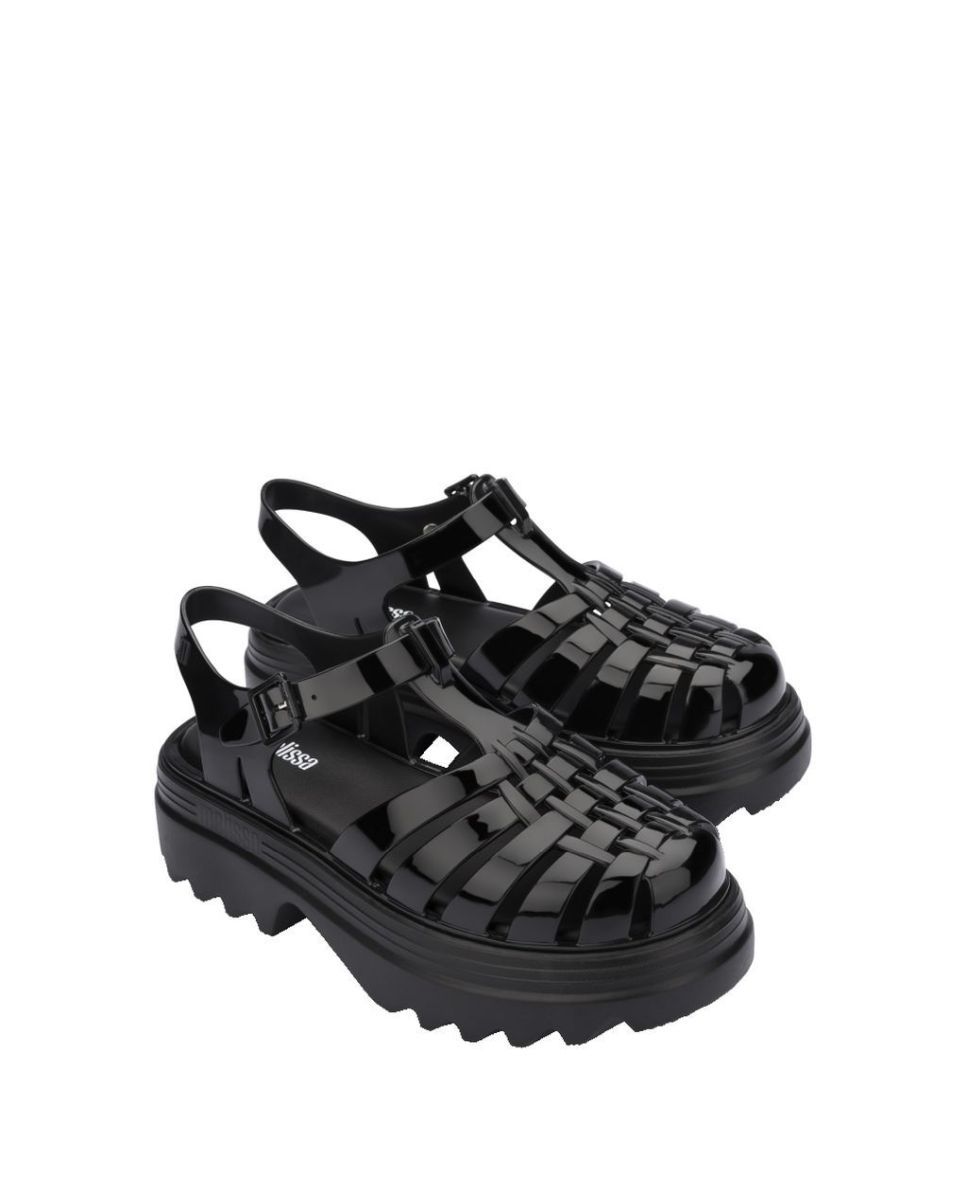 Sandálias Melissa Possession Platform Preto Preto-2