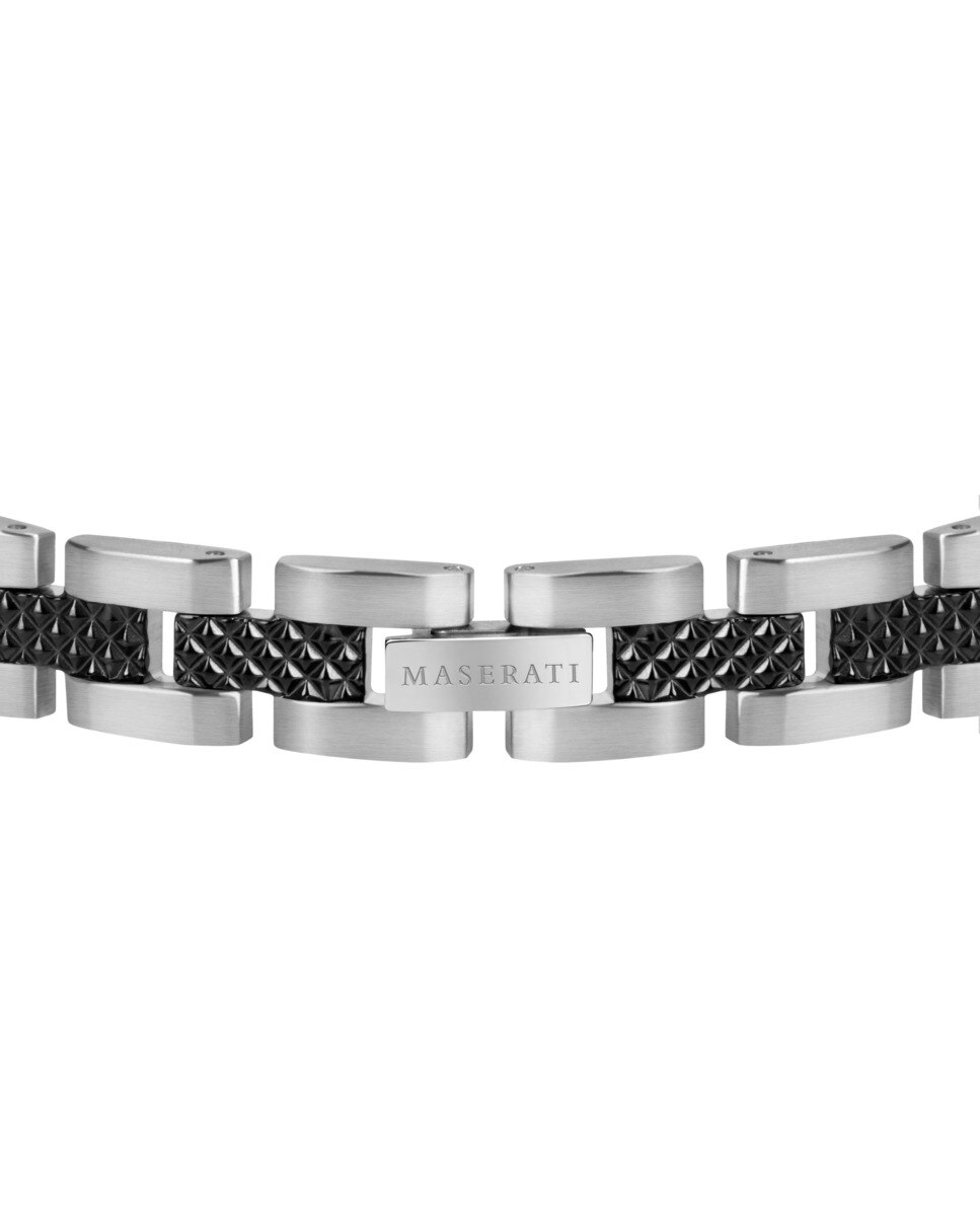 Pulseira Varis de Aço Prateada Preto / Prata-3