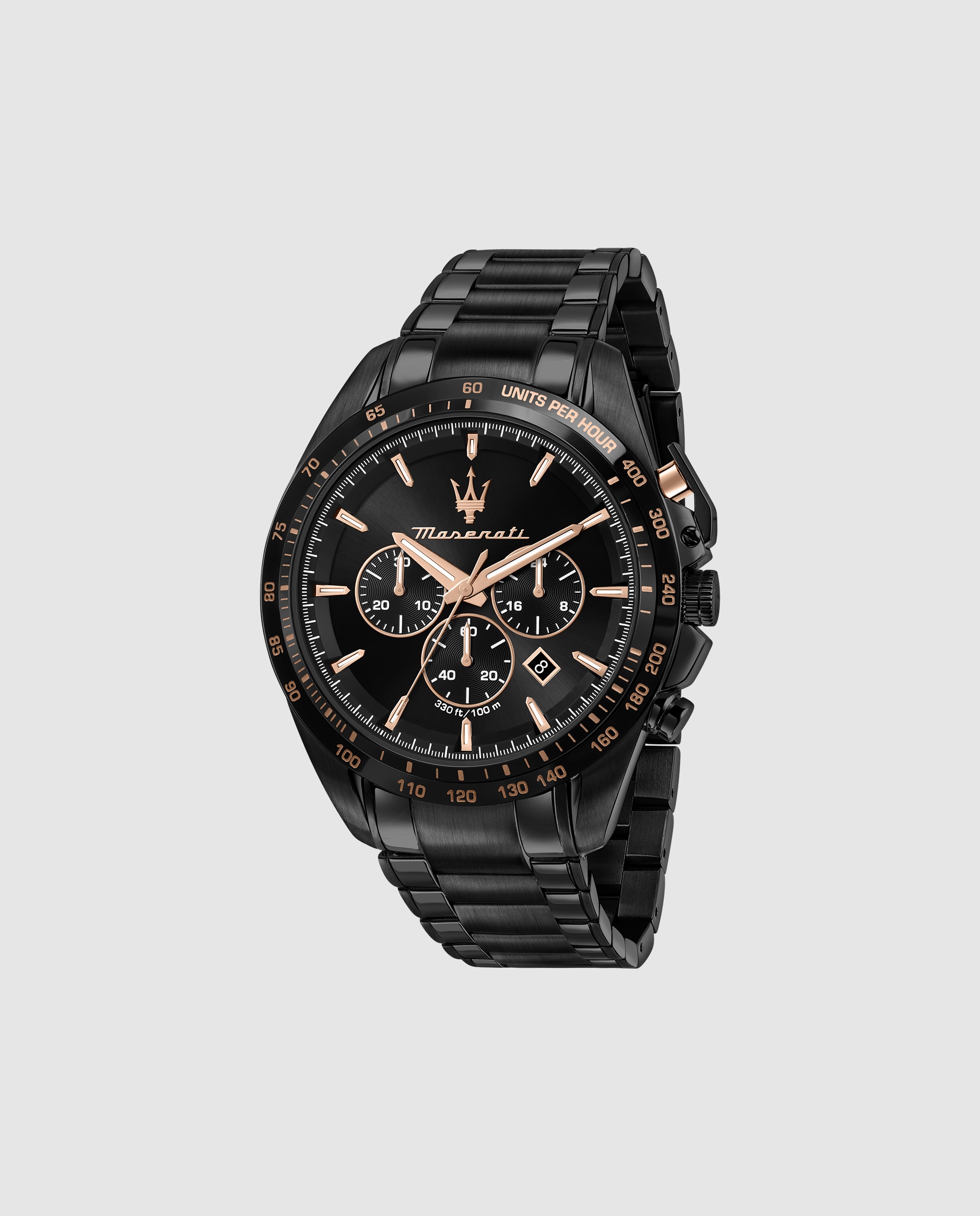 Relógio Traguardo R8873612048 de Aço e Bracelete em Preto Preto-1