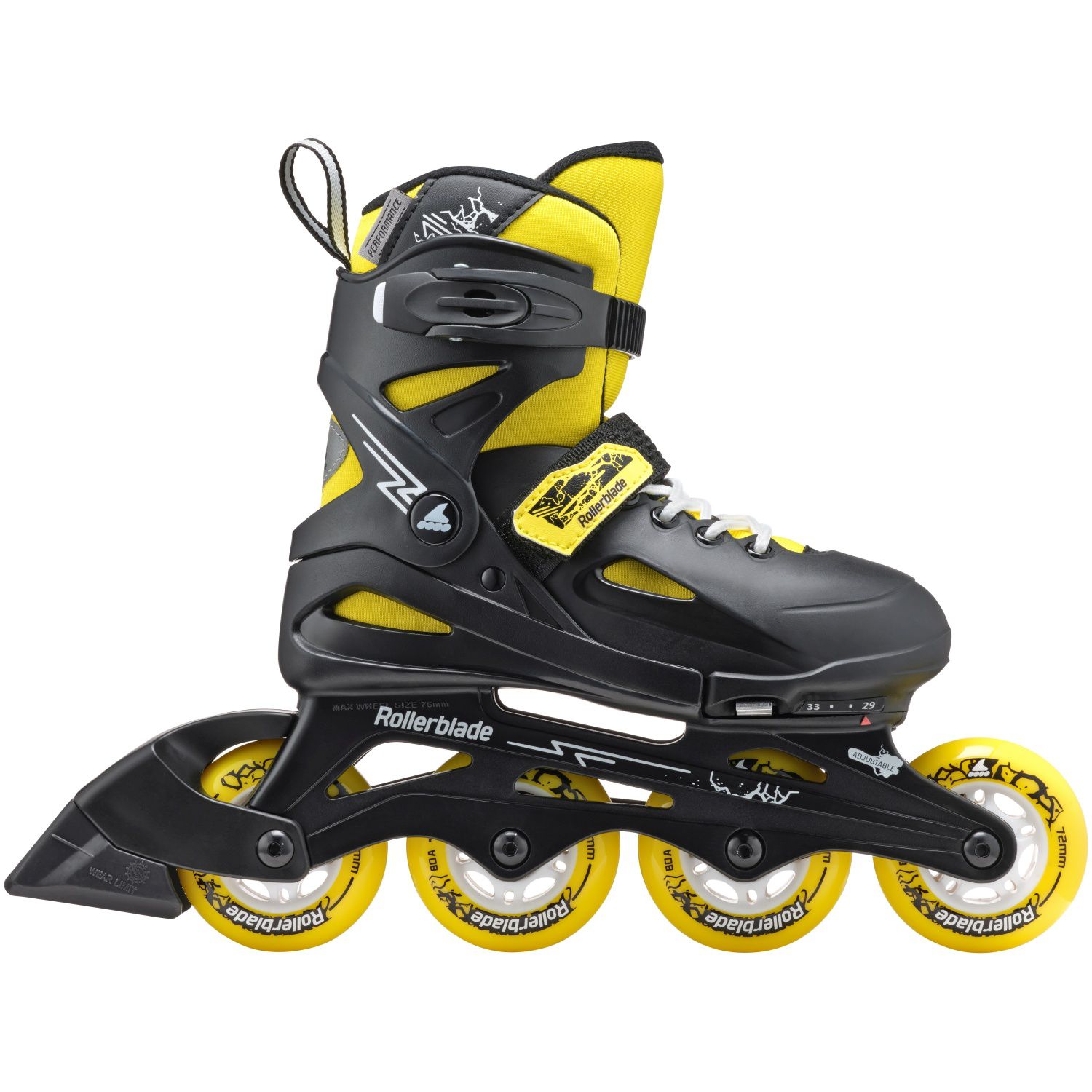 Patins Infantil Fury Rollerblade Preto-4