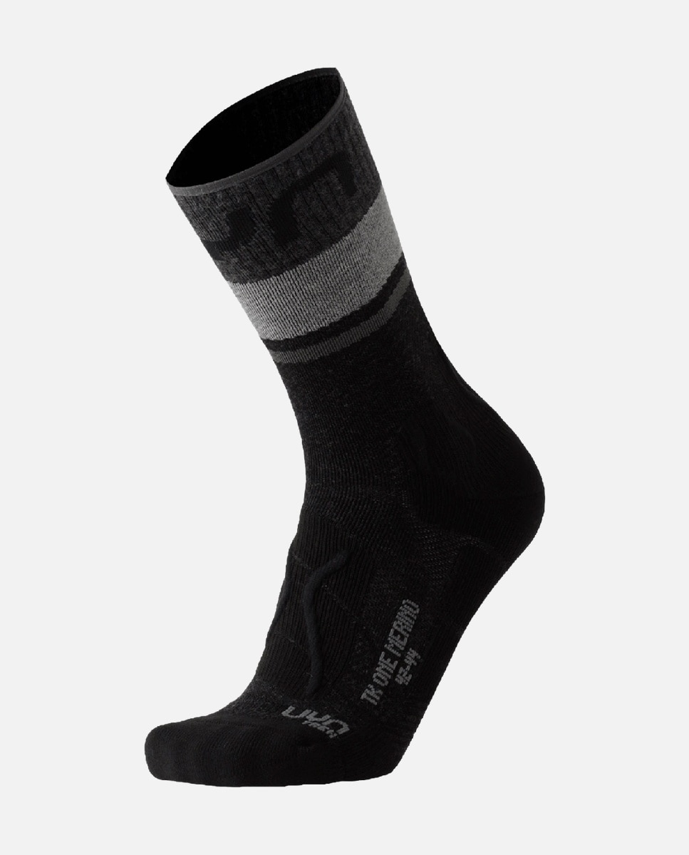 Meias Man Trekking One Merino Uyn Preto-2