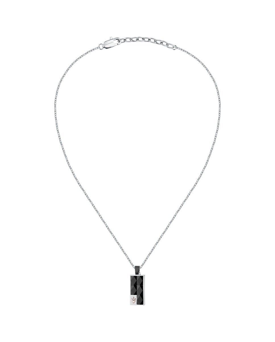 Pendente Varis de Aço Prateado Preto / Prata-2