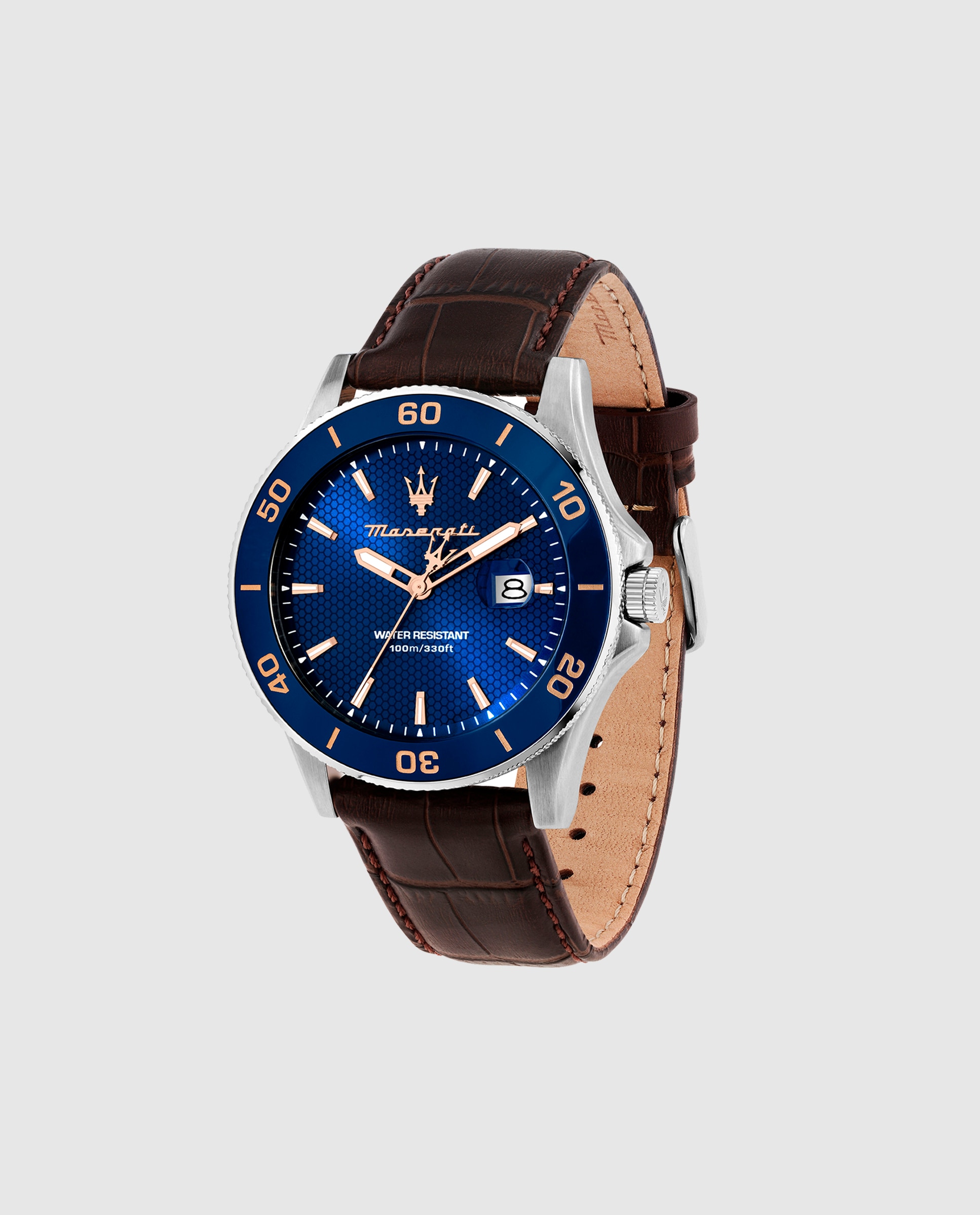 Relógio Stile R8851100004 de Pele e Correia em Castanho Castanho-1