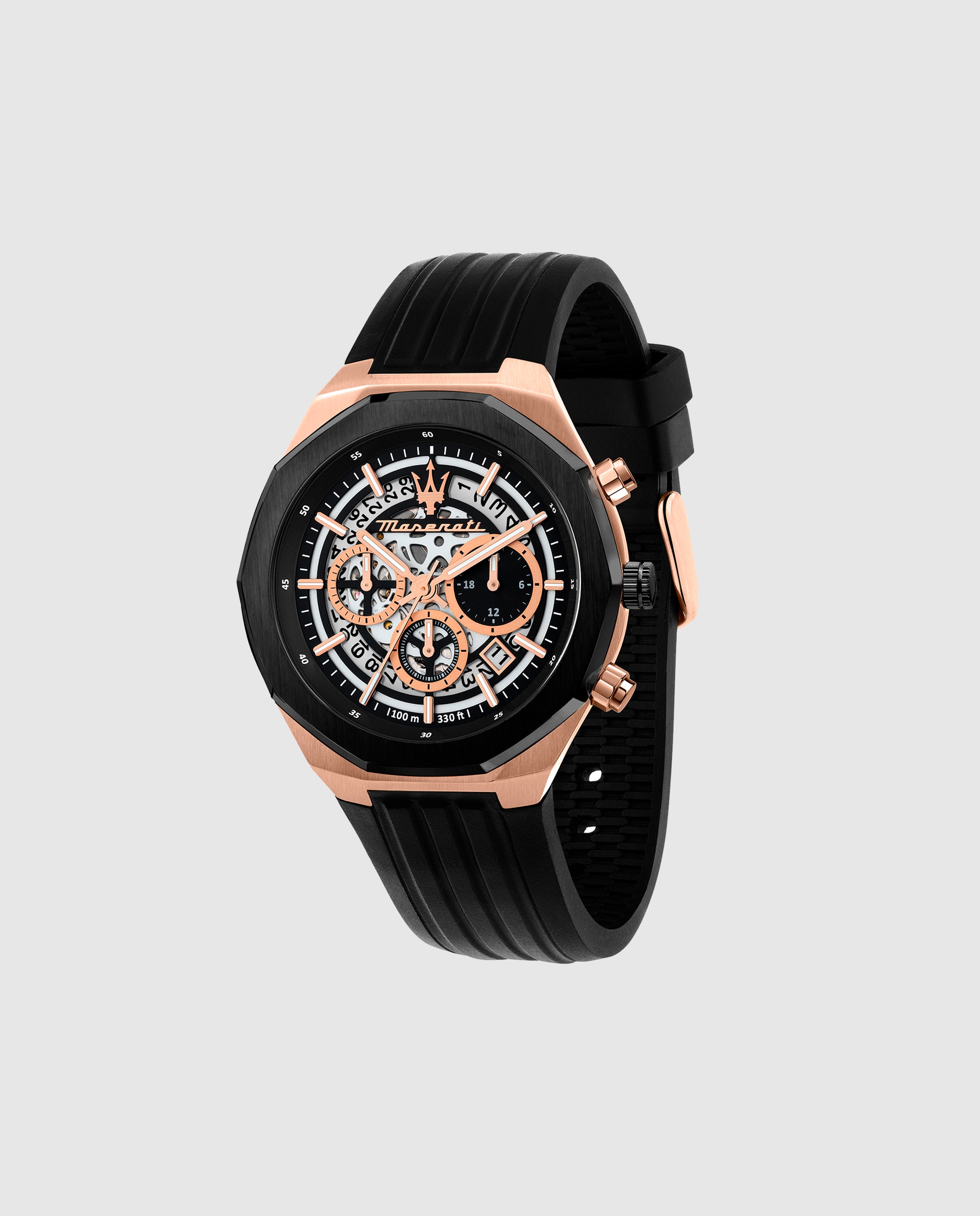 Relógio Stile R8871642003 de Silicone e Correia em Preto Preto-1