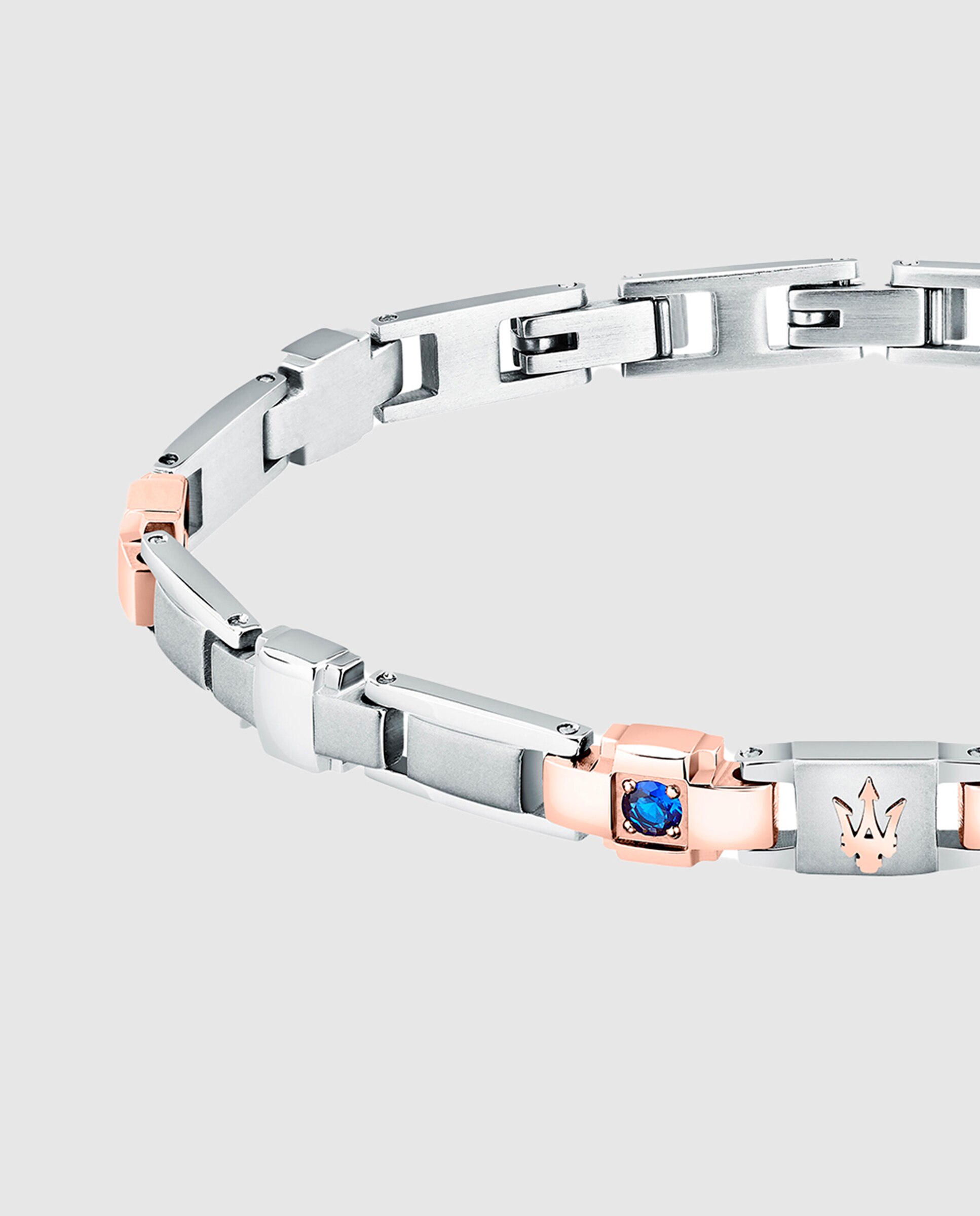 Pulseira Maserati de Aço Prateada Prata-2