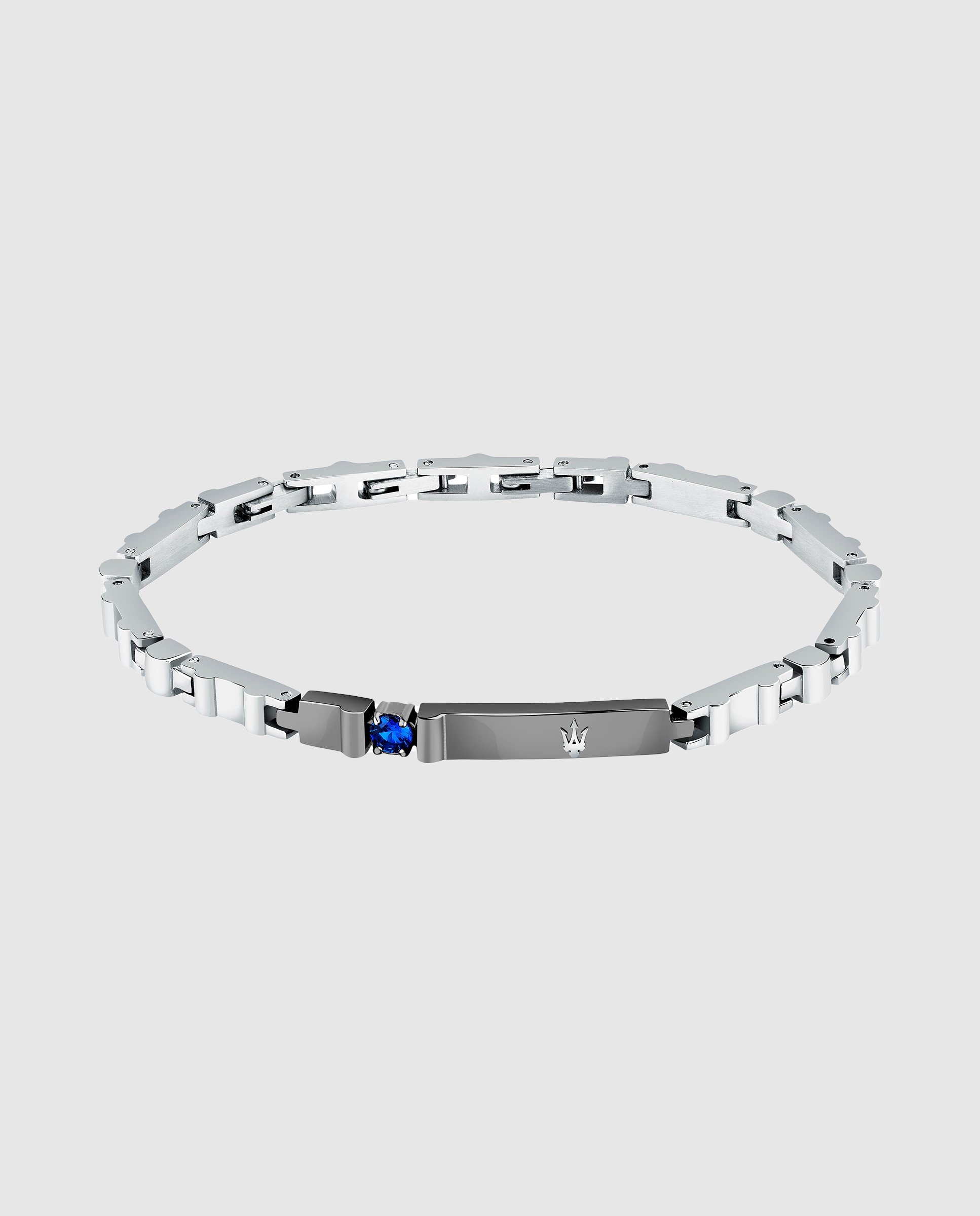 Pulseira Maserati de Aço Prateada Prata-1