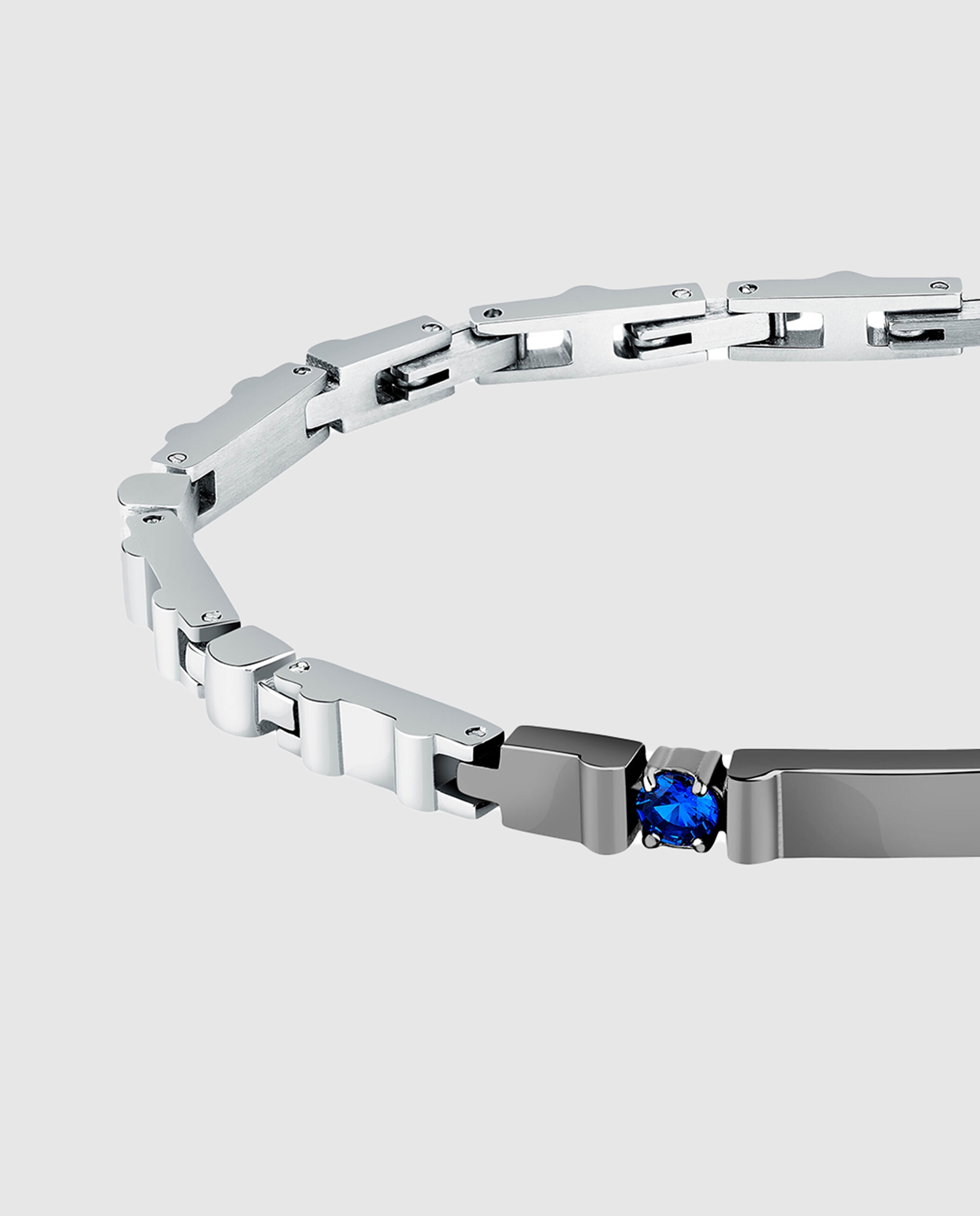 Pulseira Maserati de Aço Prateada Prata-2