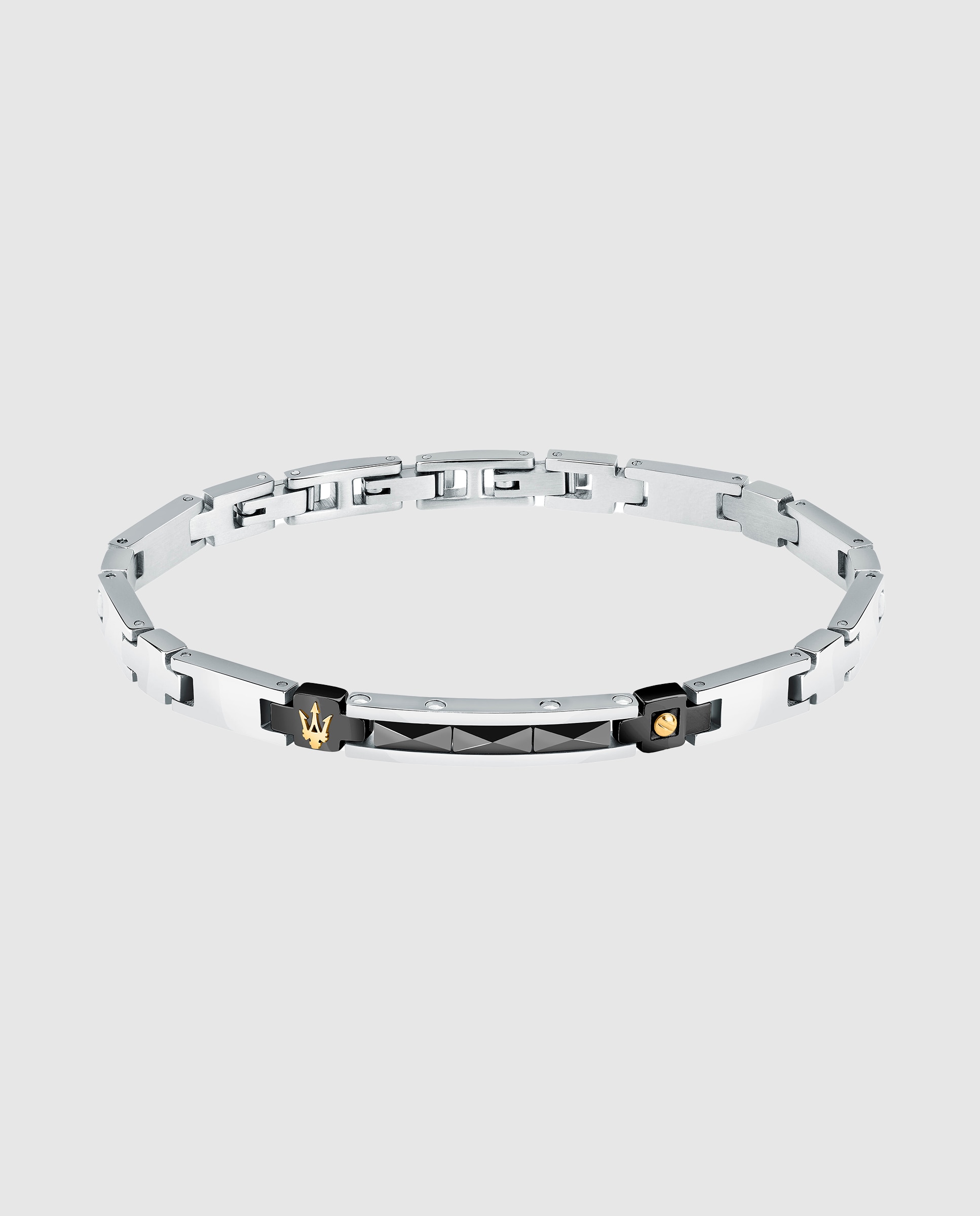 Imagem 0 de Pulseira Maserati de Aço Prateada