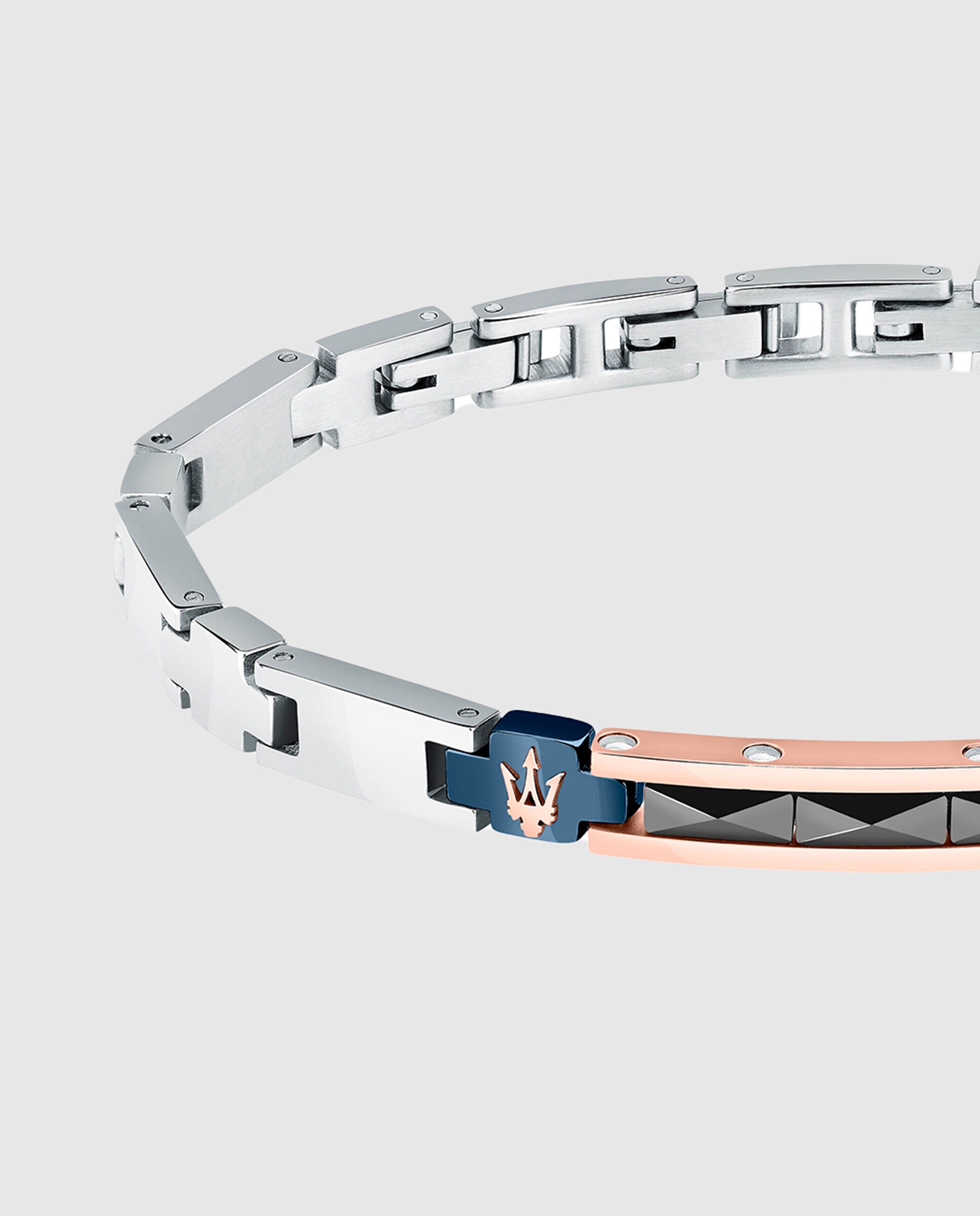 Pulseira Maserati de Aço Prateado Prata-2