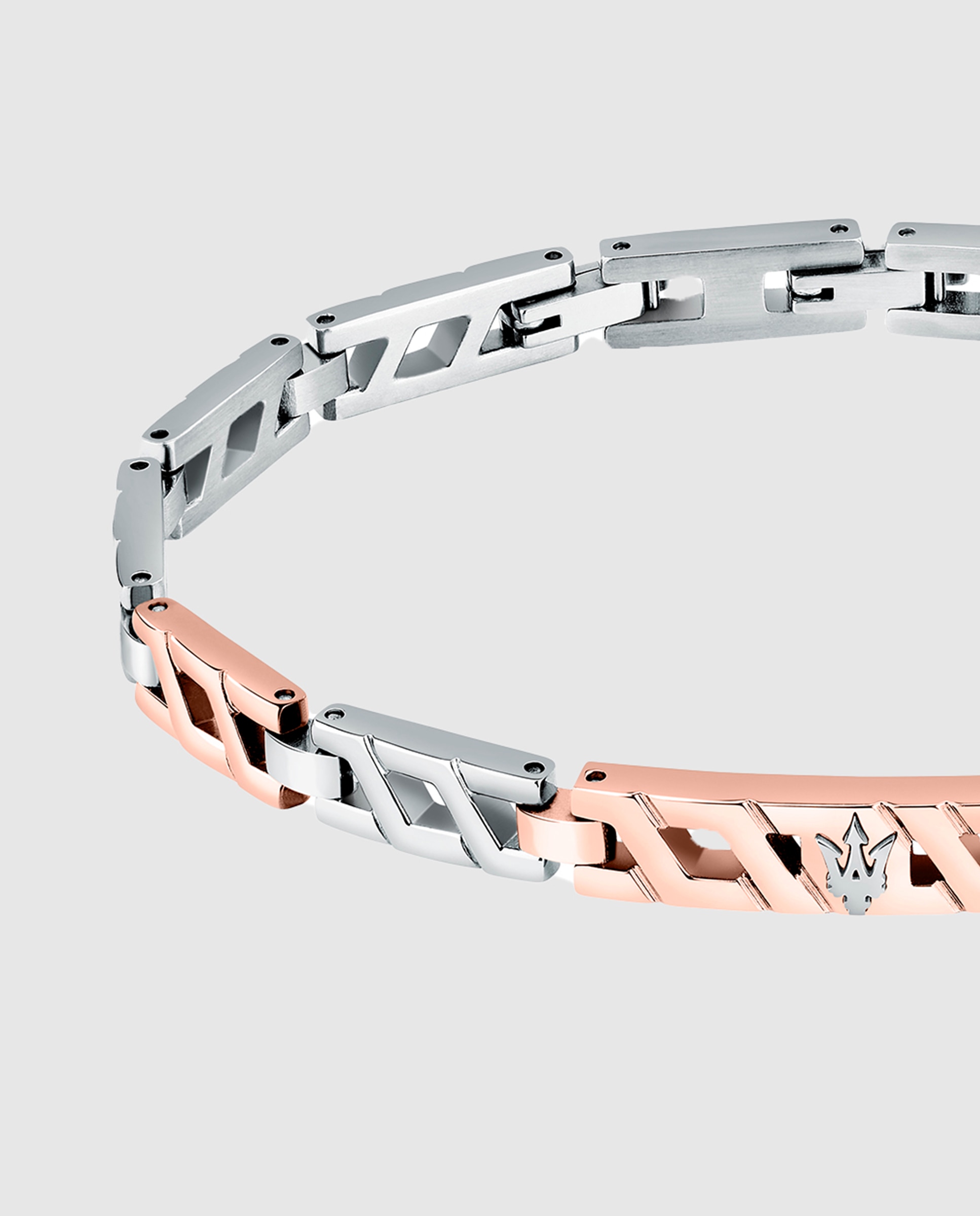 Pulseira Maserati de Aço Prateada Ouro / Prata-2