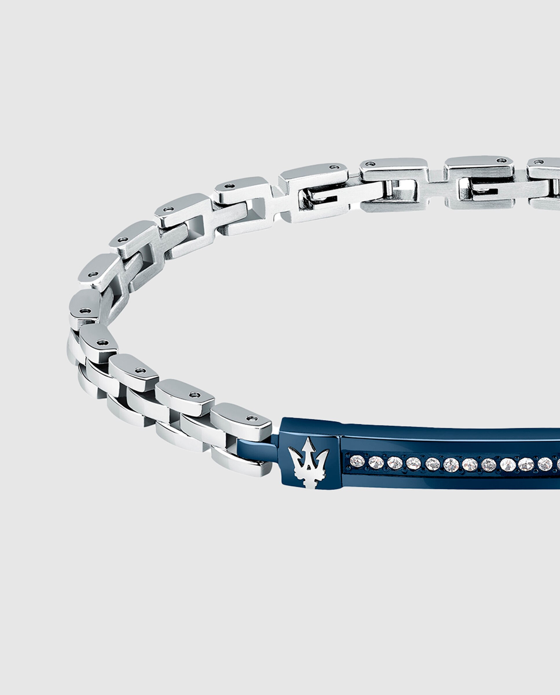 Pulseira Maserati de Aço Prateada Prata-2