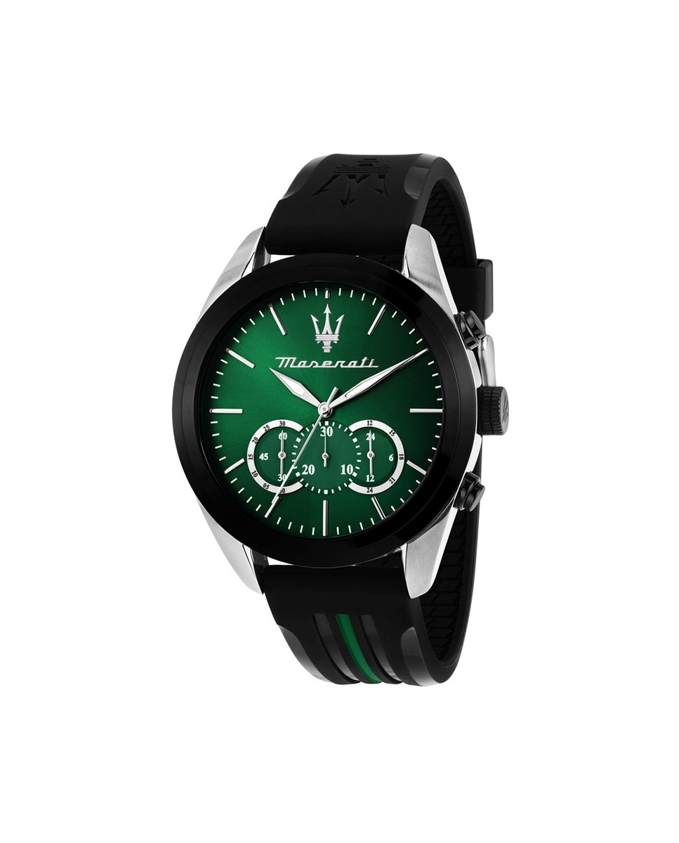 Relógio Traguardo R8871612043 de Poliuretano e Correia Verde Verde-1