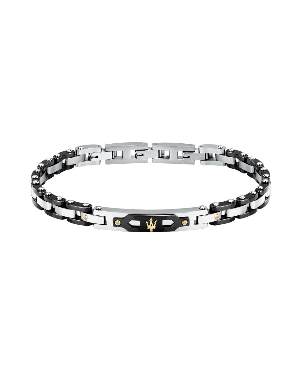 Pulseira Maserati de Aço Prateada Prata-1