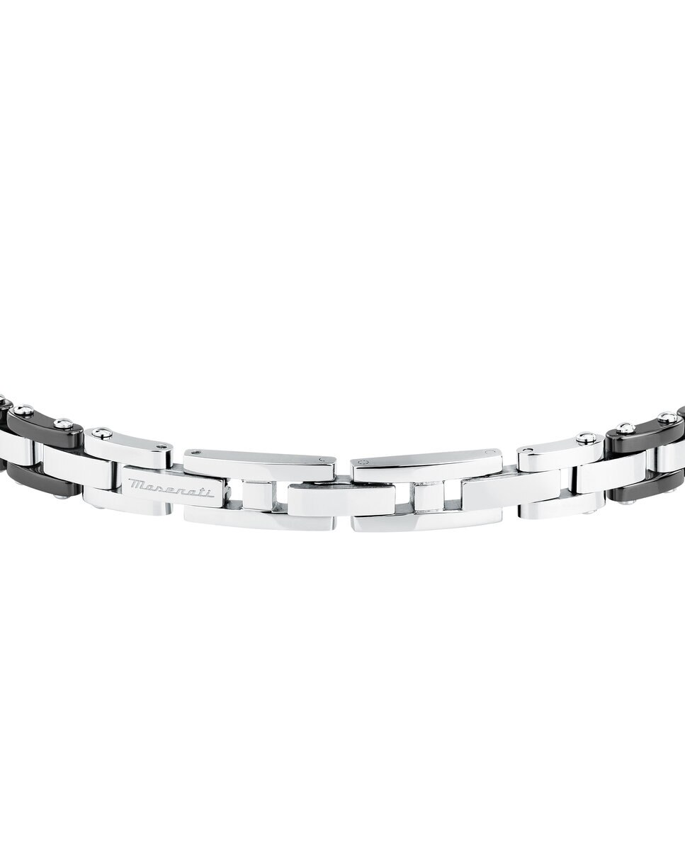 Pulseira Maserati de Aço Prateada Prata-3