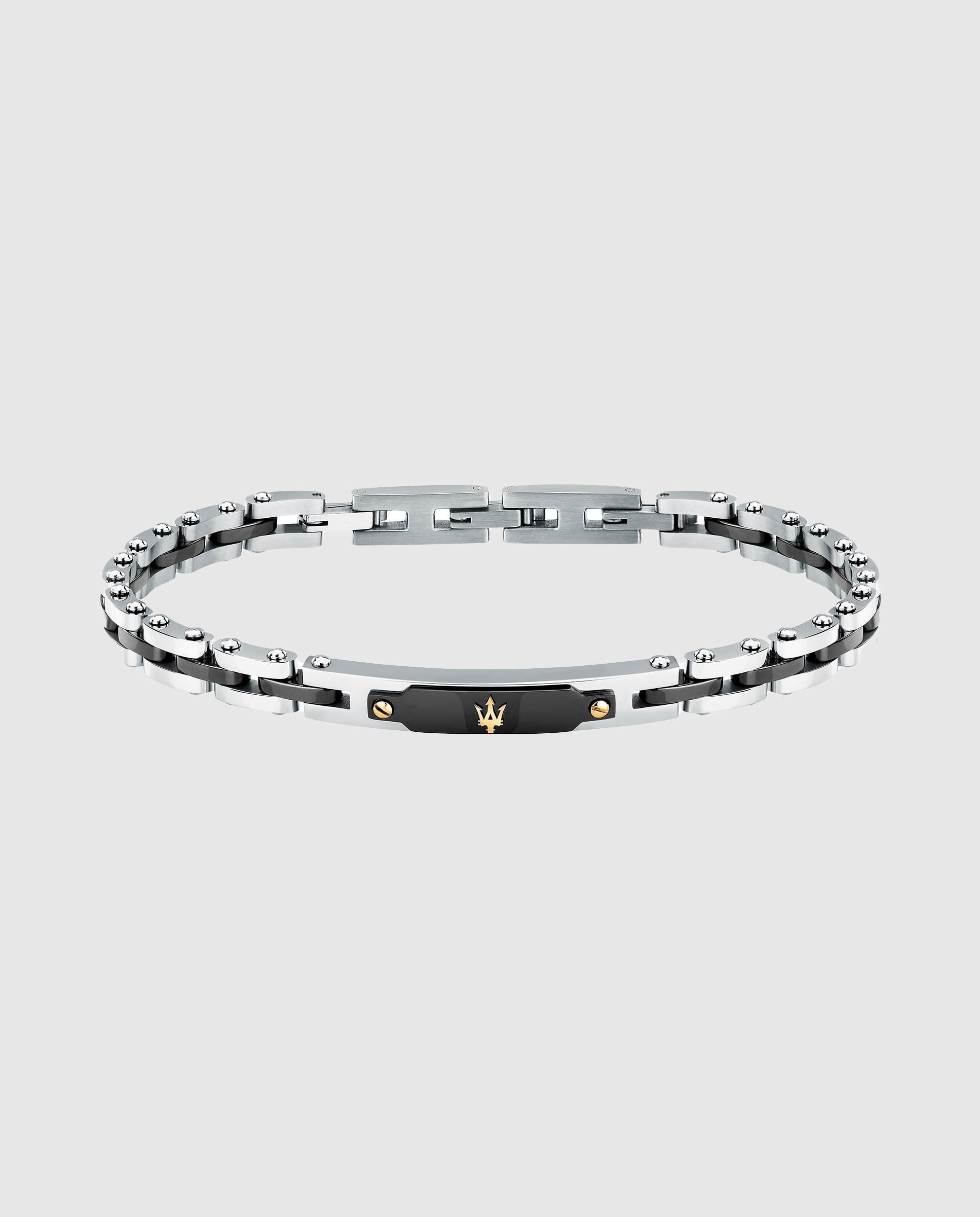 Pulseira Maserati de Aço Prateada Prata-1