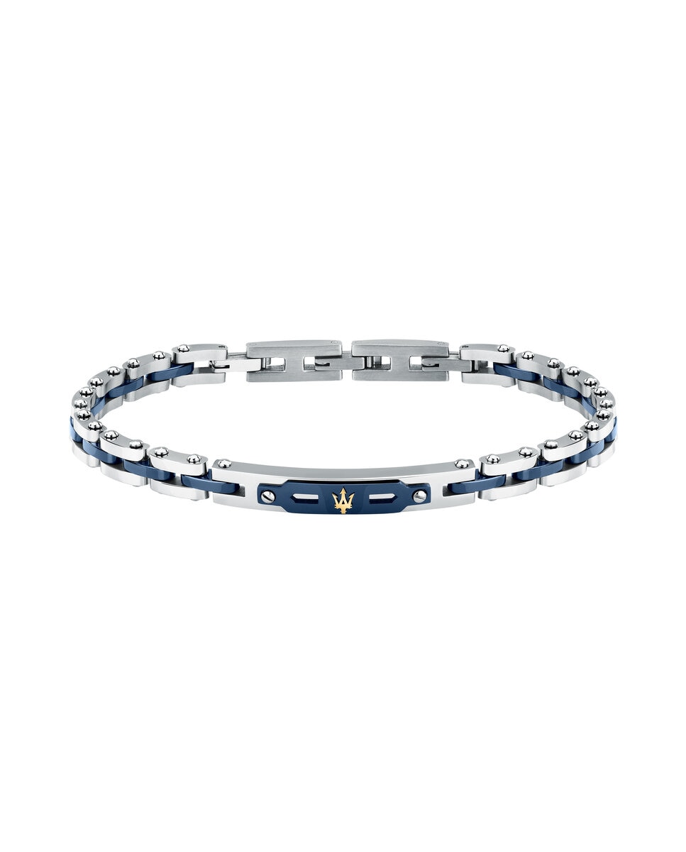 Pulseira Maserati de Aço Prateada Prata-1