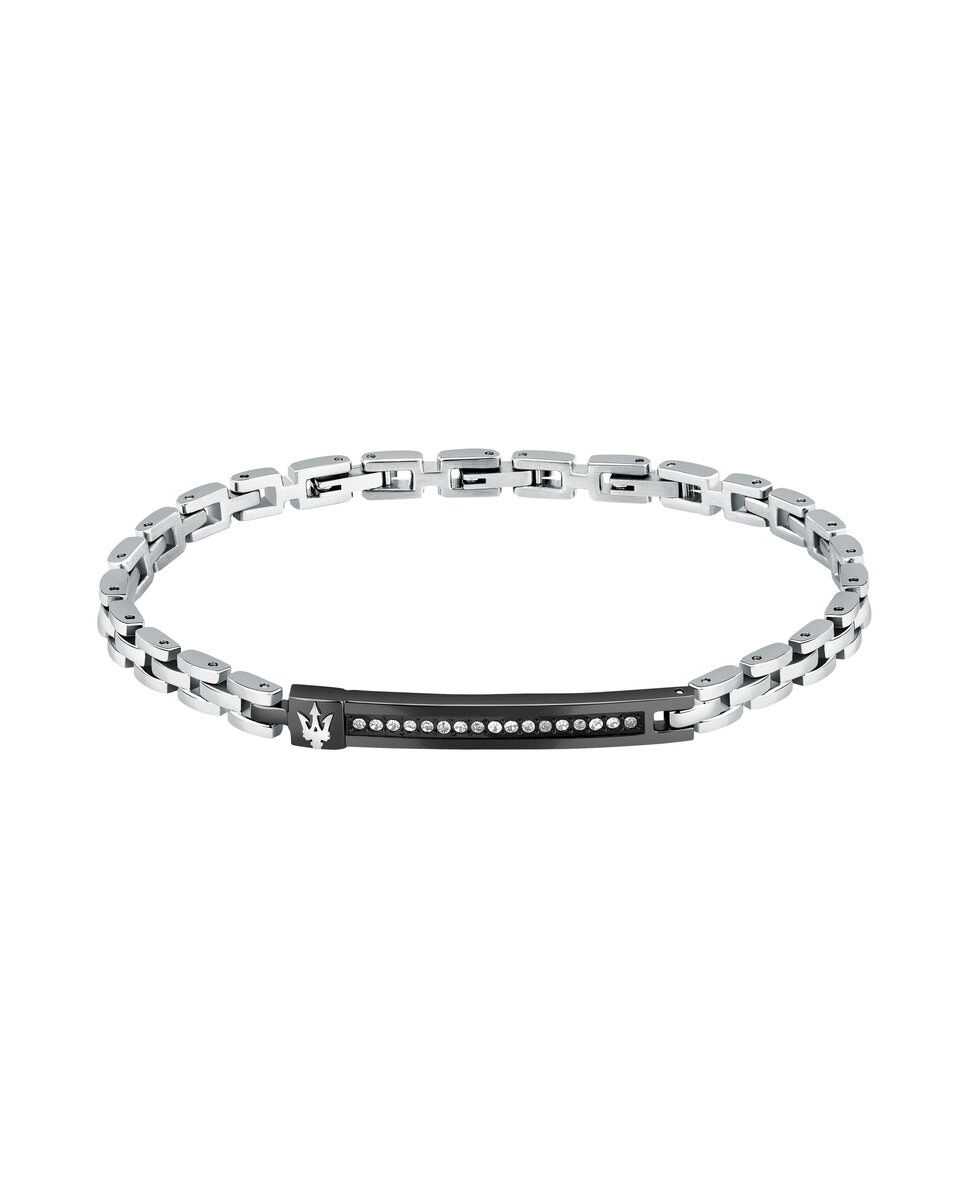 Pulseira Maserati de Aço Prateada Prata-1