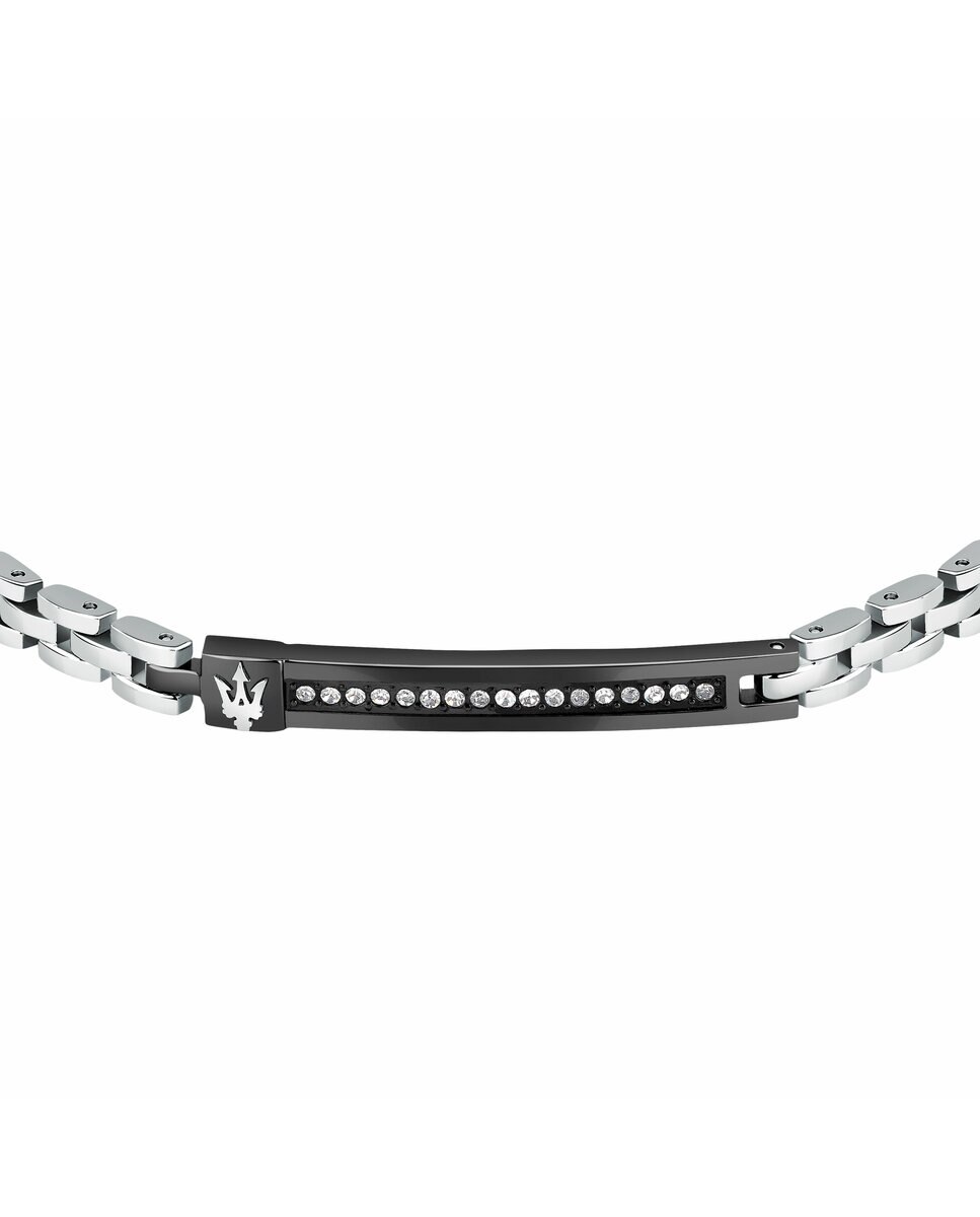 Pulseira Maserati de Aço Prateada Prata-2