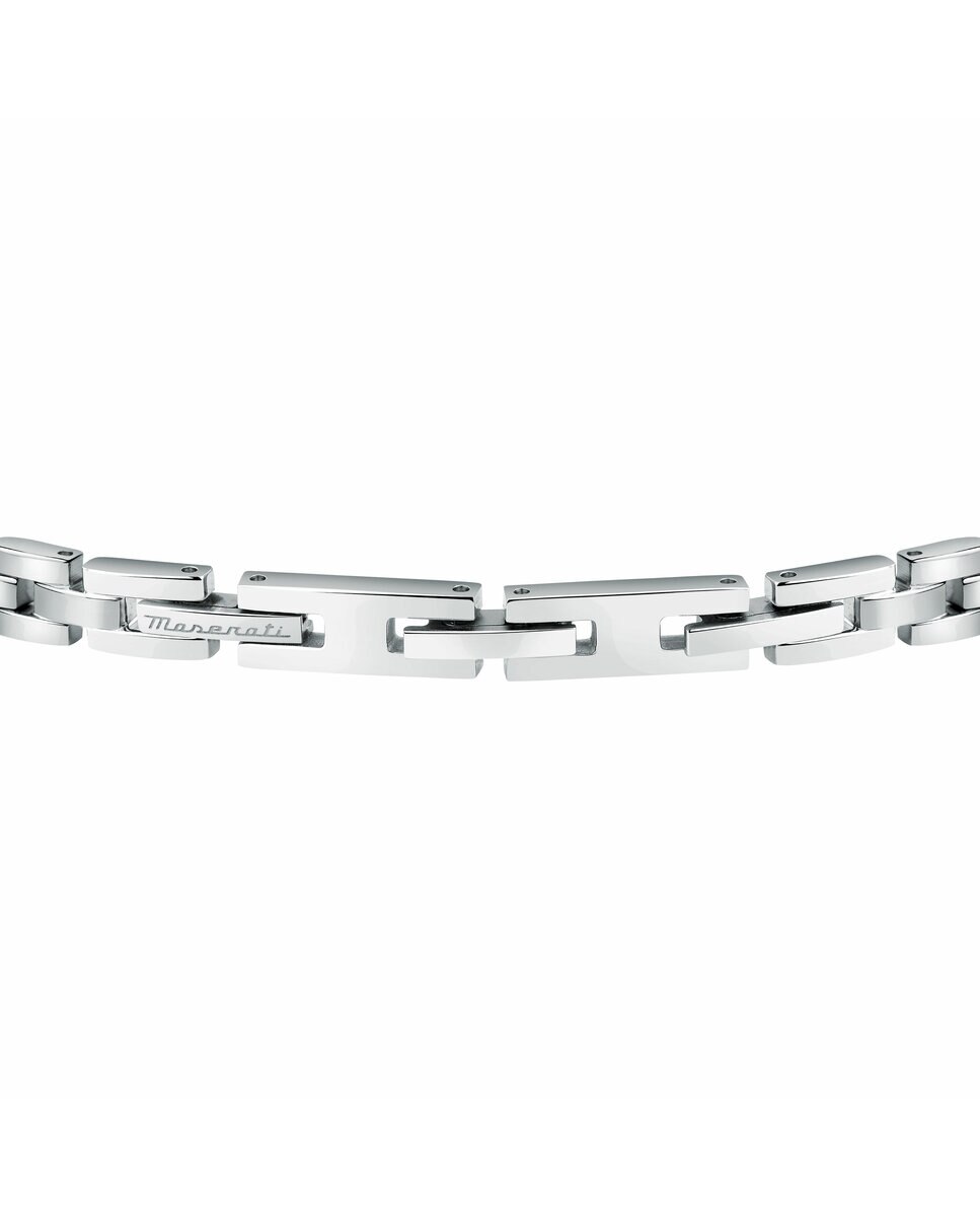 Pulseira Maserati de Aço Prateada Prata-3