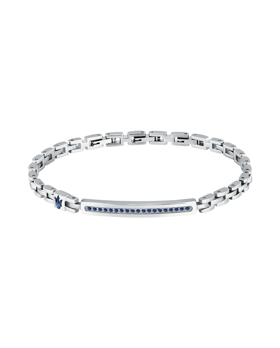 Pulseira Maserati de Aço Prateada Prata-1