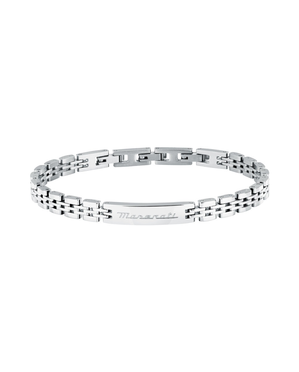 Pulseira Maserati de Aço Prateada Prata-1
