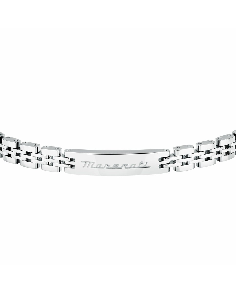 Pulseira Maserati de Aço Prateada Prata-2