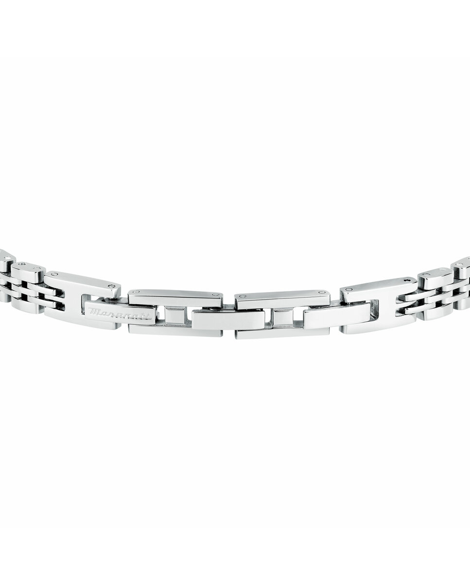 Pulseira Maserati de Aço Prateada Prata-3
