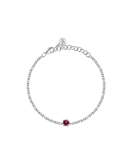 Imagem 0 de Pulseira Gioielli de Prata Vermelha