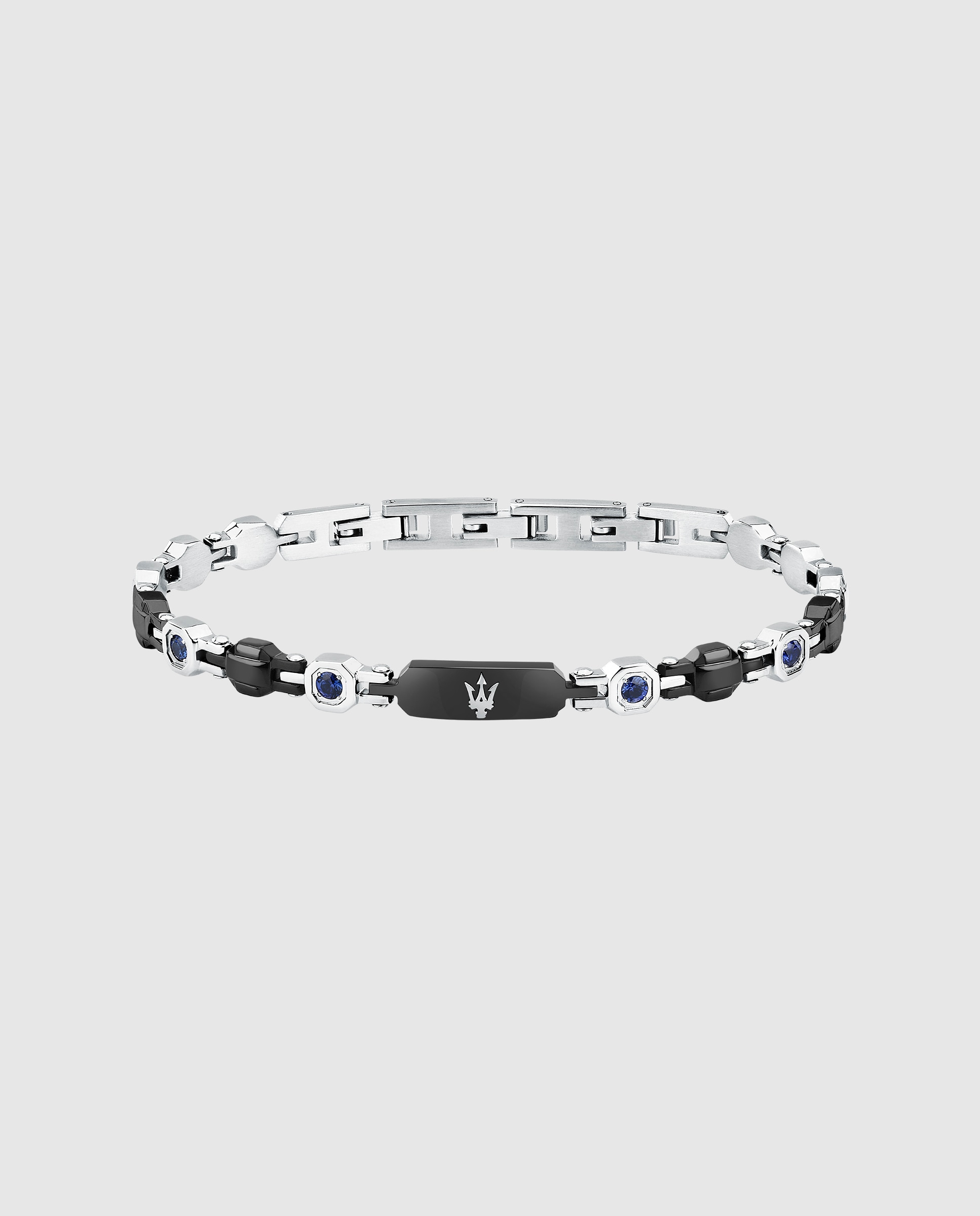 Pulseira Maserati de Aço Prateada Prata-1