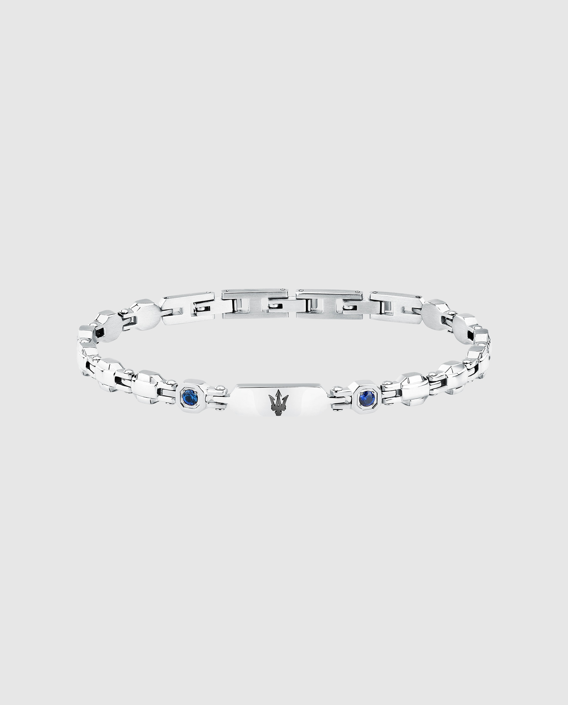 Pulseira Maserati de Aço Prateada Prata-1
