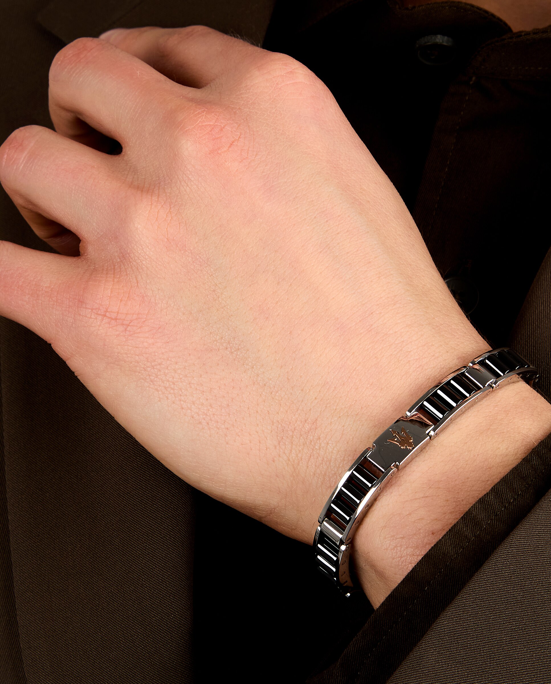 Pulseira Maserati de Aço Prateada Prata-5