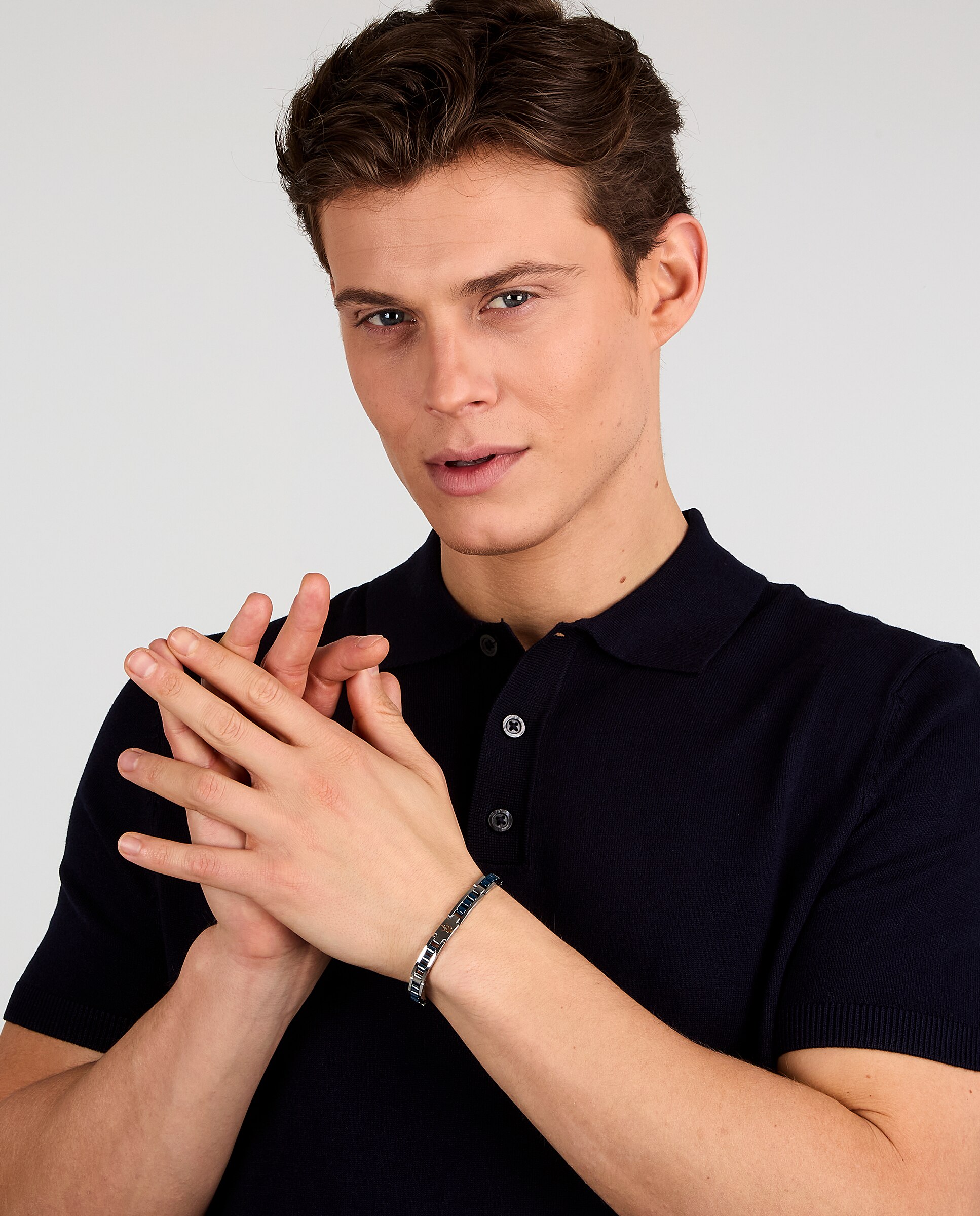 Pulseira Maserati de Aço Prateada Prata-4