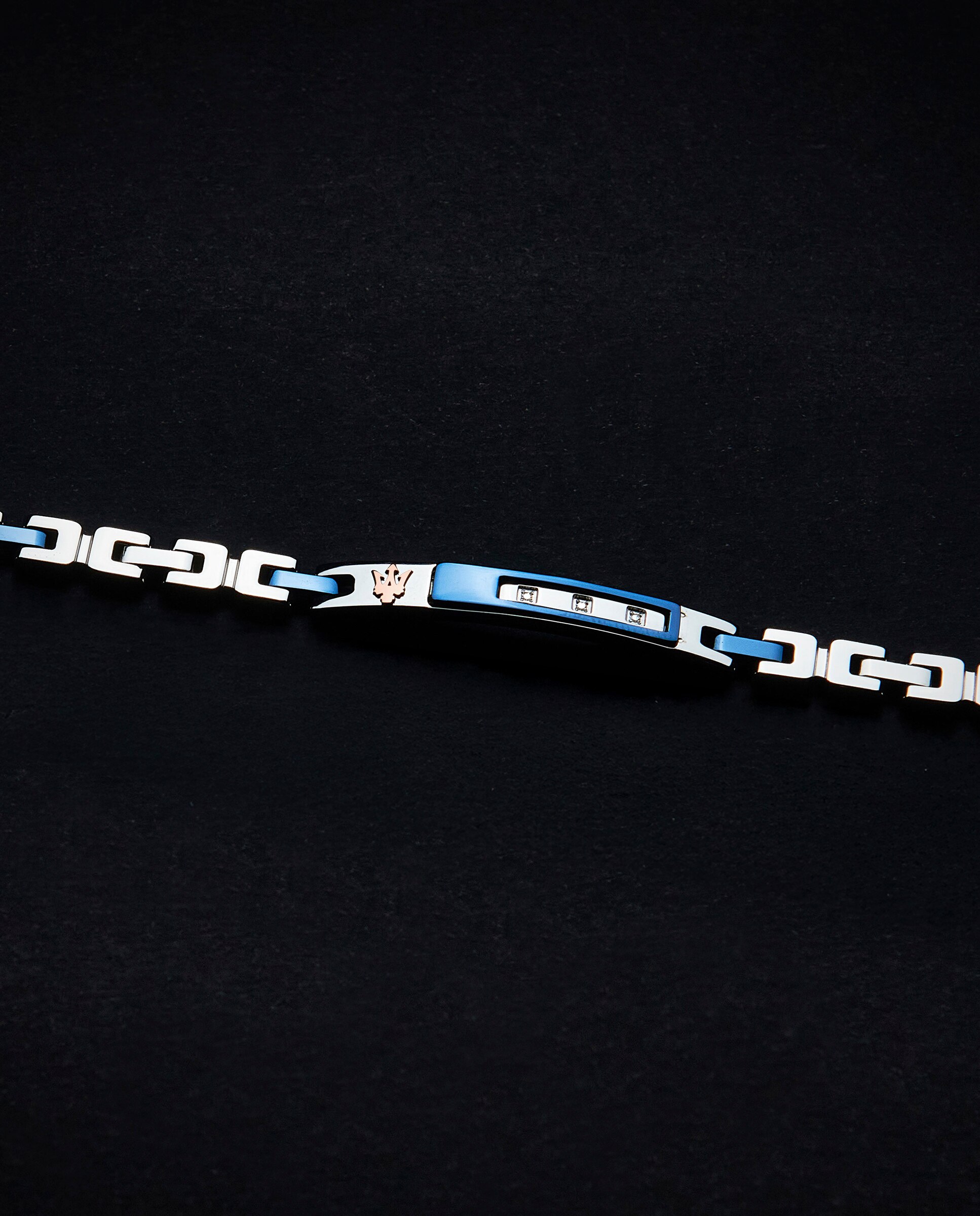 Pulseira Maserati de Aço Prateada Prata-5