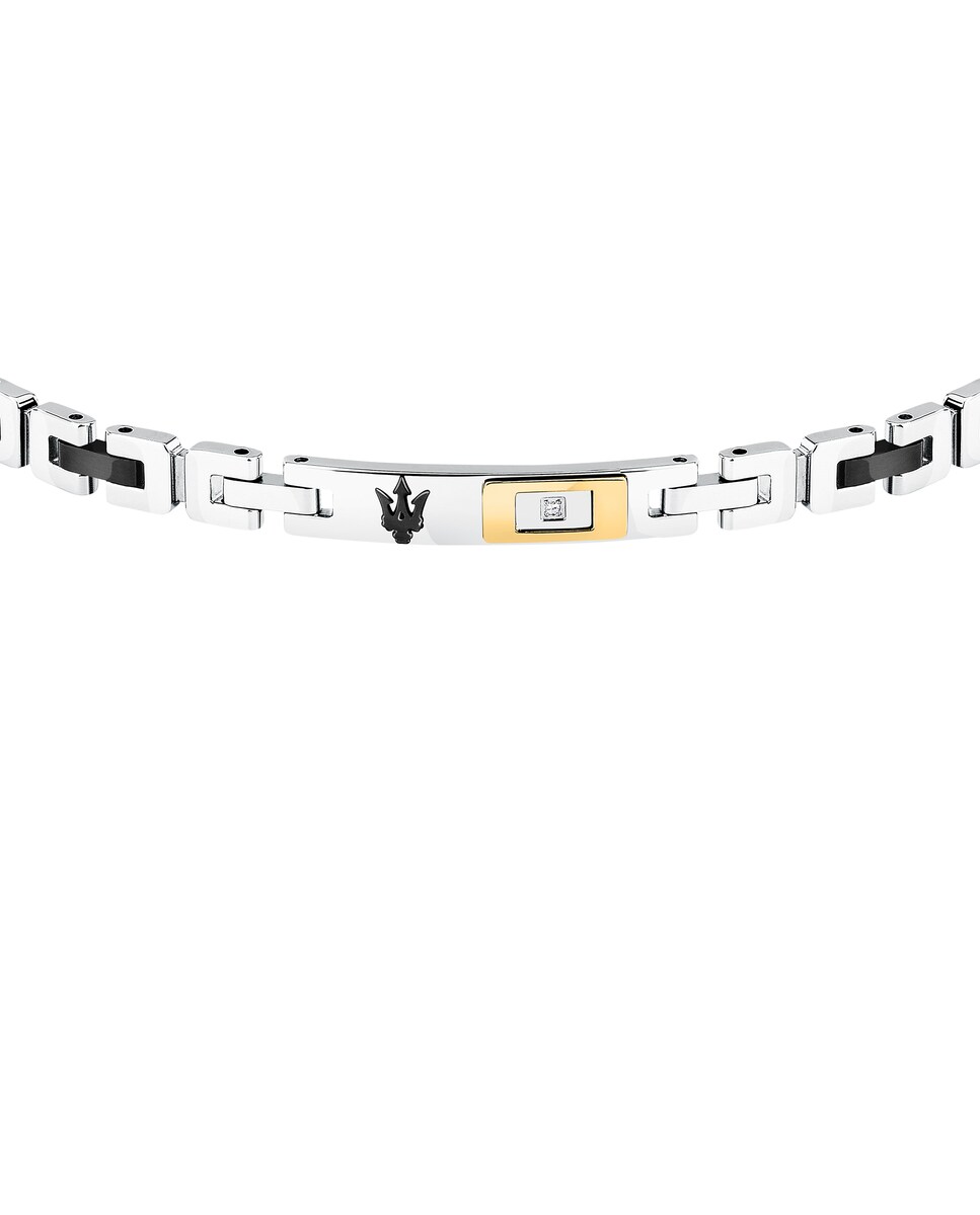 Pulseira Maserati de Aço Prateada Prata-2