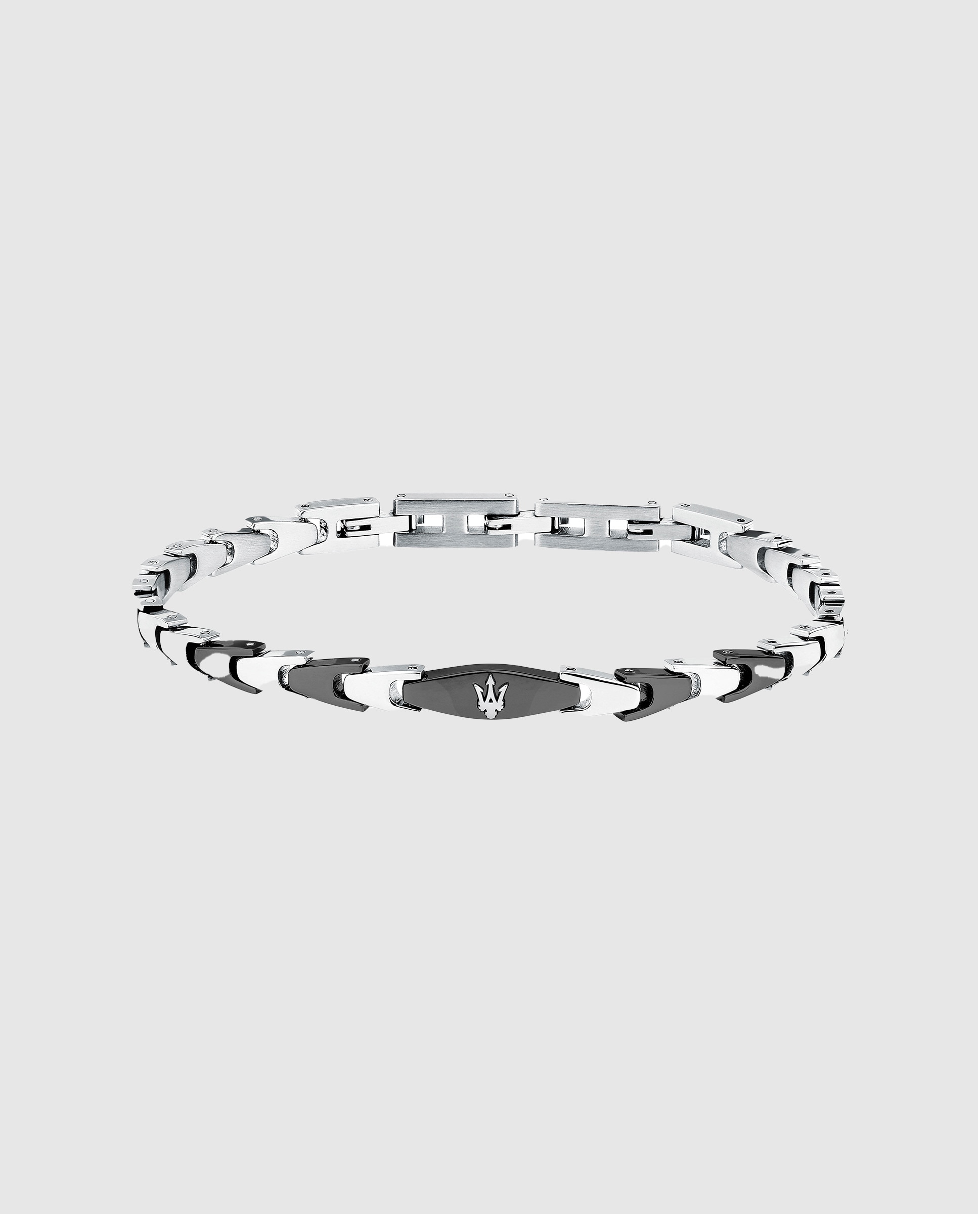 Pulseira Maserati de Aço Prateada Prata-1