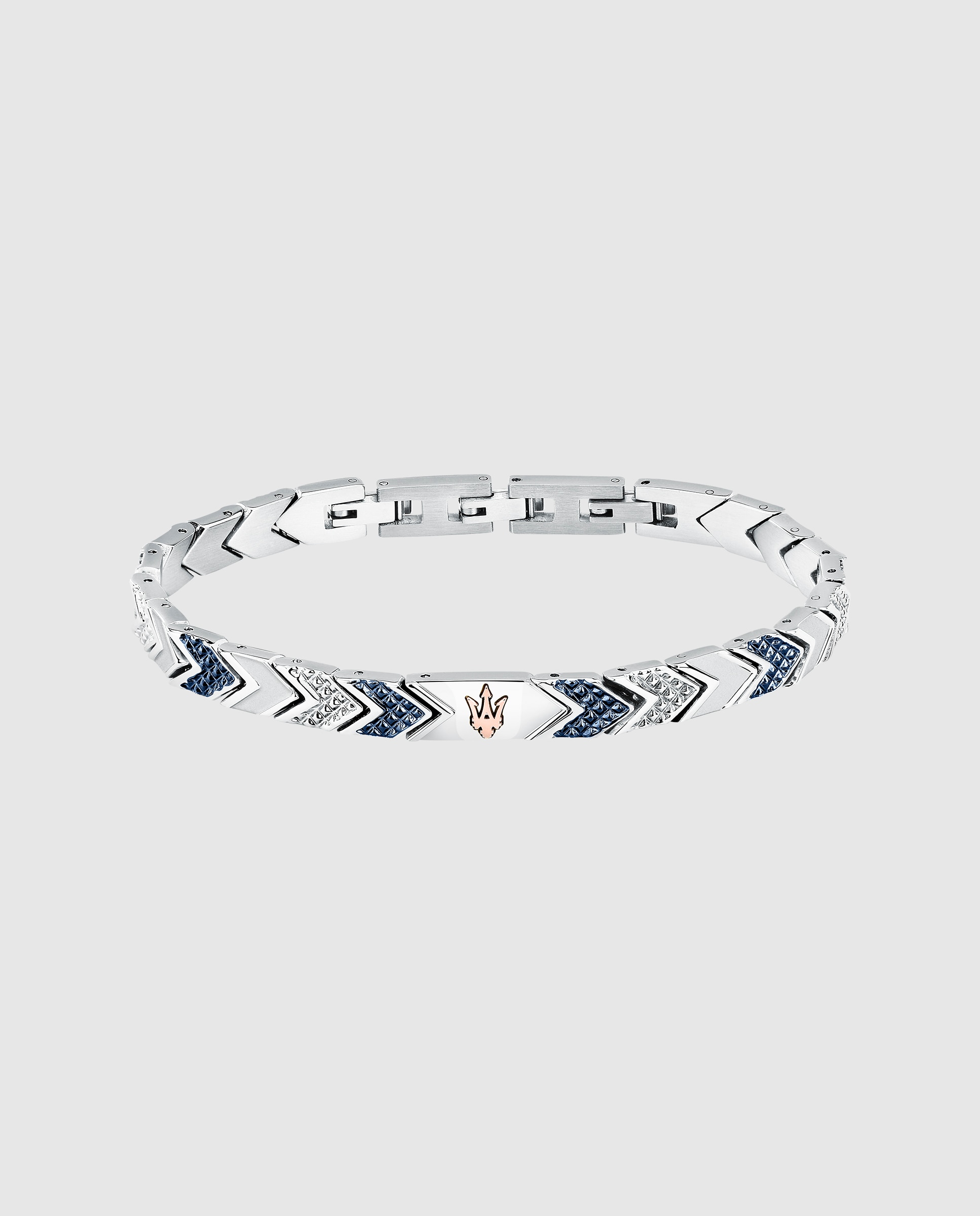Pulseira Maserati de Aço Prateada Prata-1