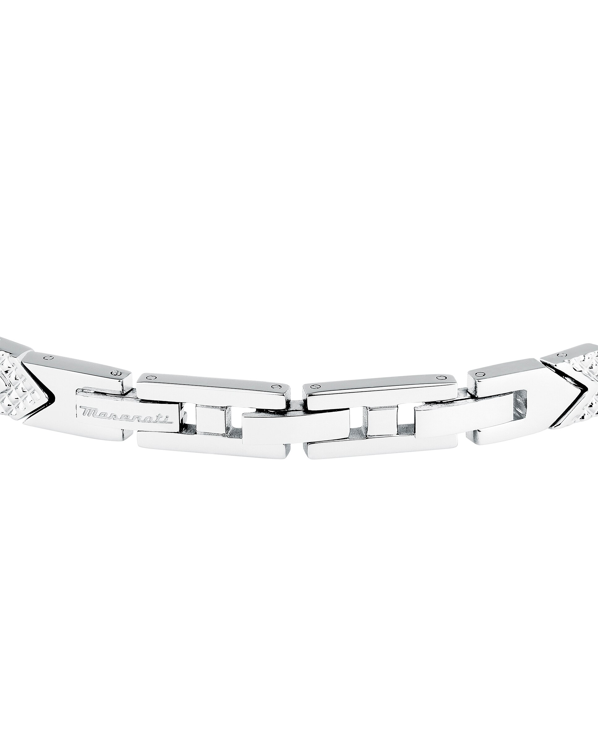 Pulseira Maserati de Aço Prateada Prata-3