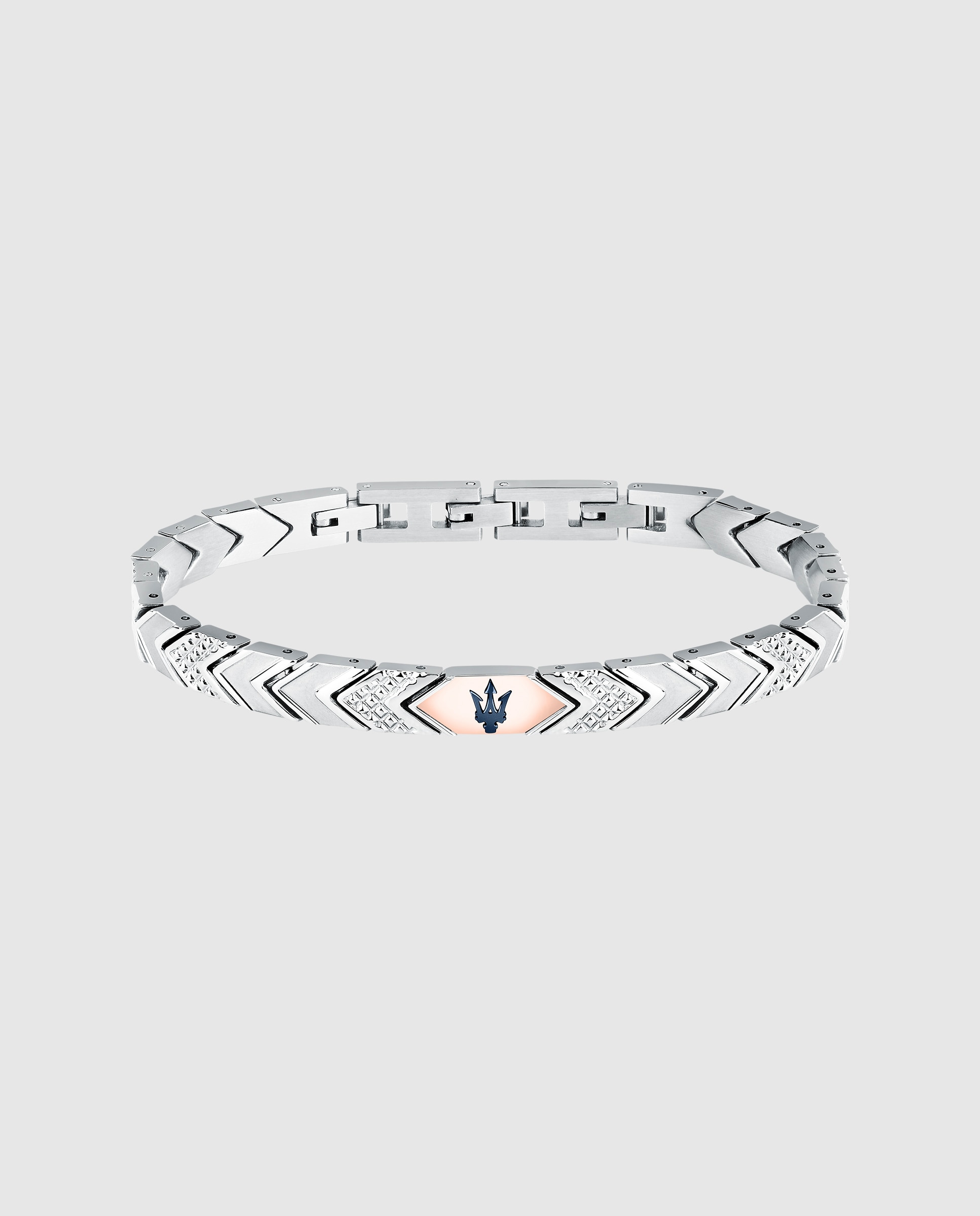 Pulseira Maserati de Aço Prateada Prata-1