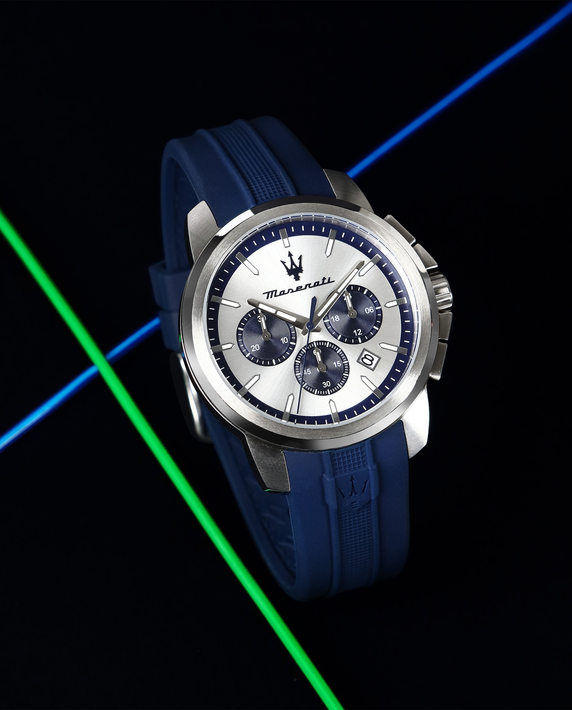 Relógio Successo R8871621042 de Silicone e Correia em Azul Azul-6