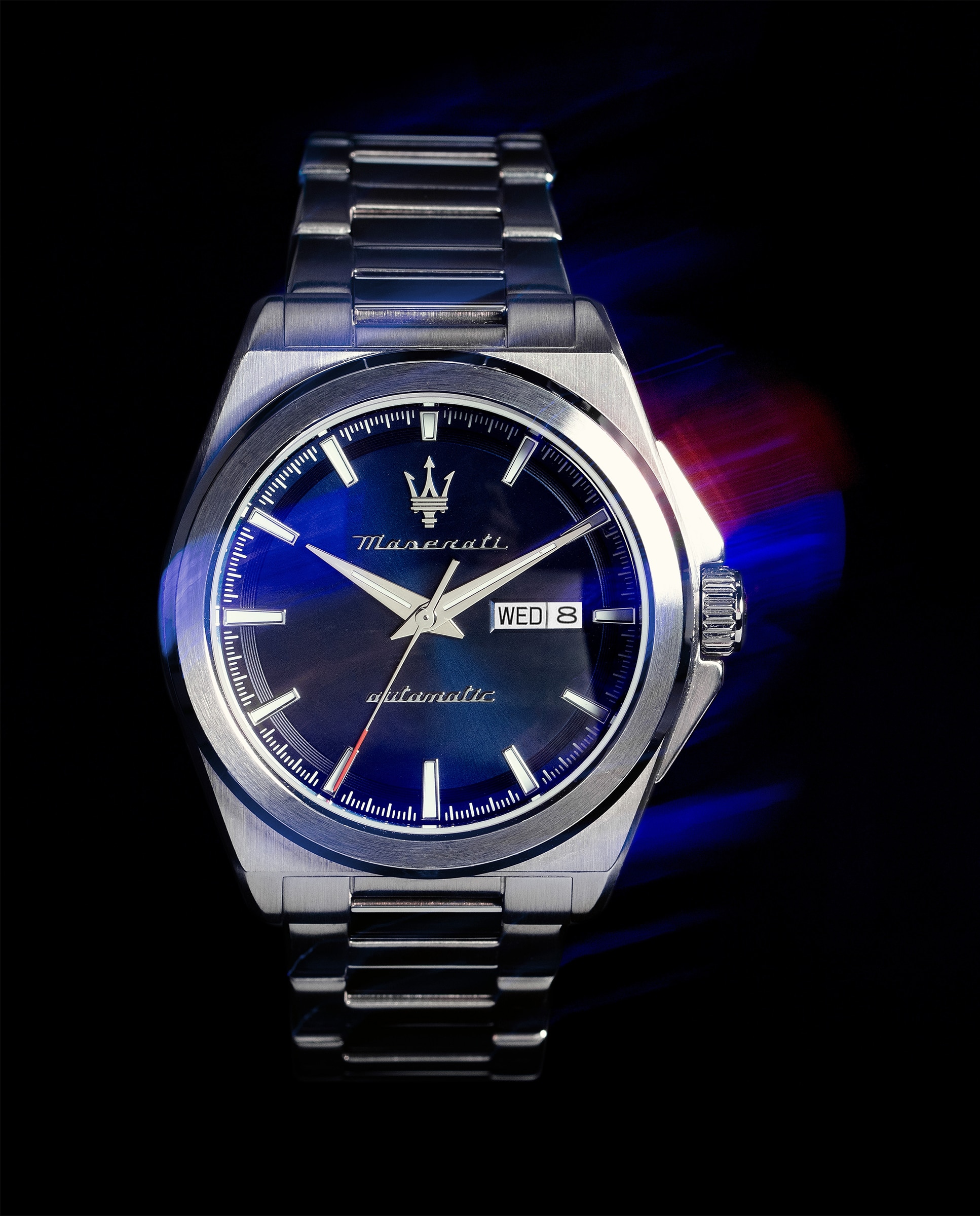 Relógio Maseratti R8823152002 Automático de Aço e Bracelete Prateada Prata-6
