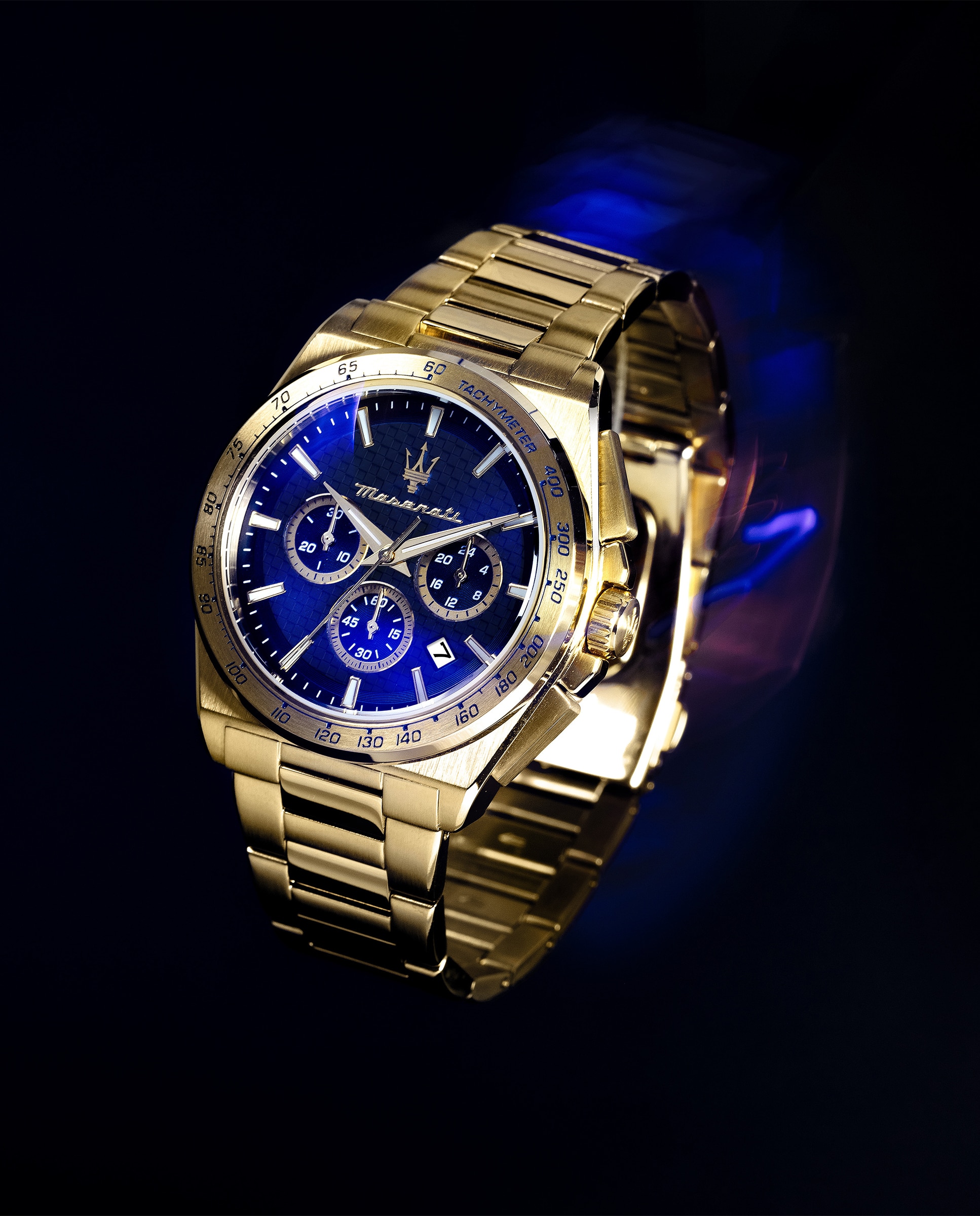 Relógio Maseratti R8873652002 de Aço e Bracelete Dourada Ouro-6