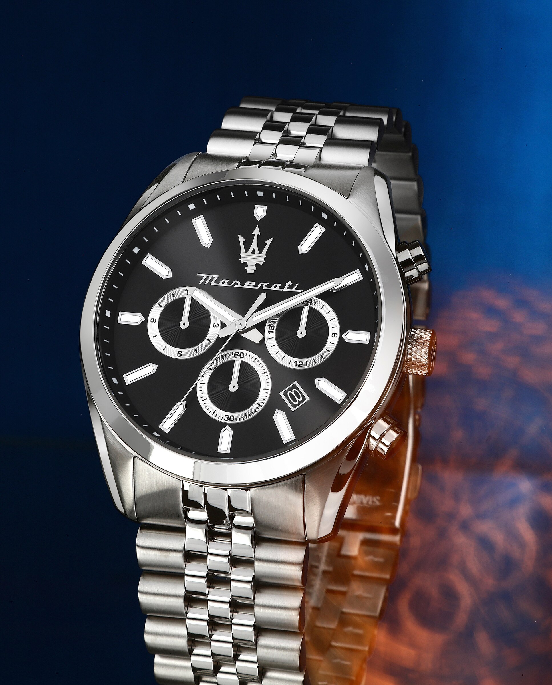 Relógio Attrazione R8853151022 de Aço e Bracelete Prateada Prata-5