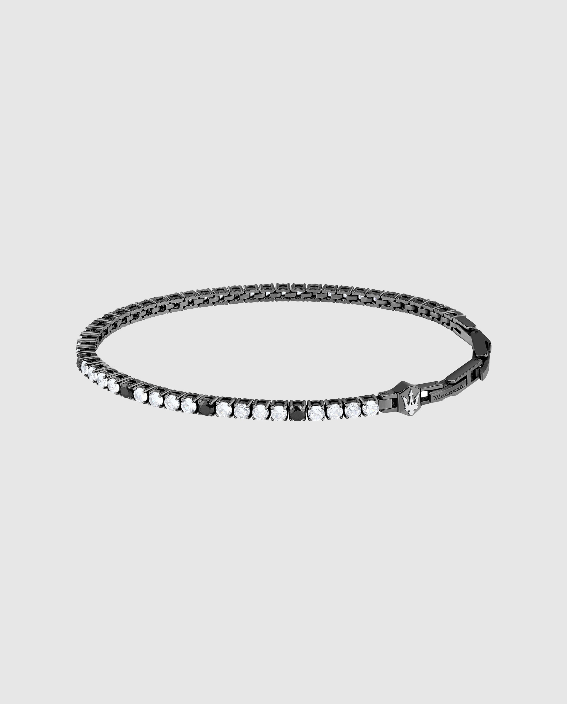 Pulseira Varis de Aço em Preto Preto / Branco-1