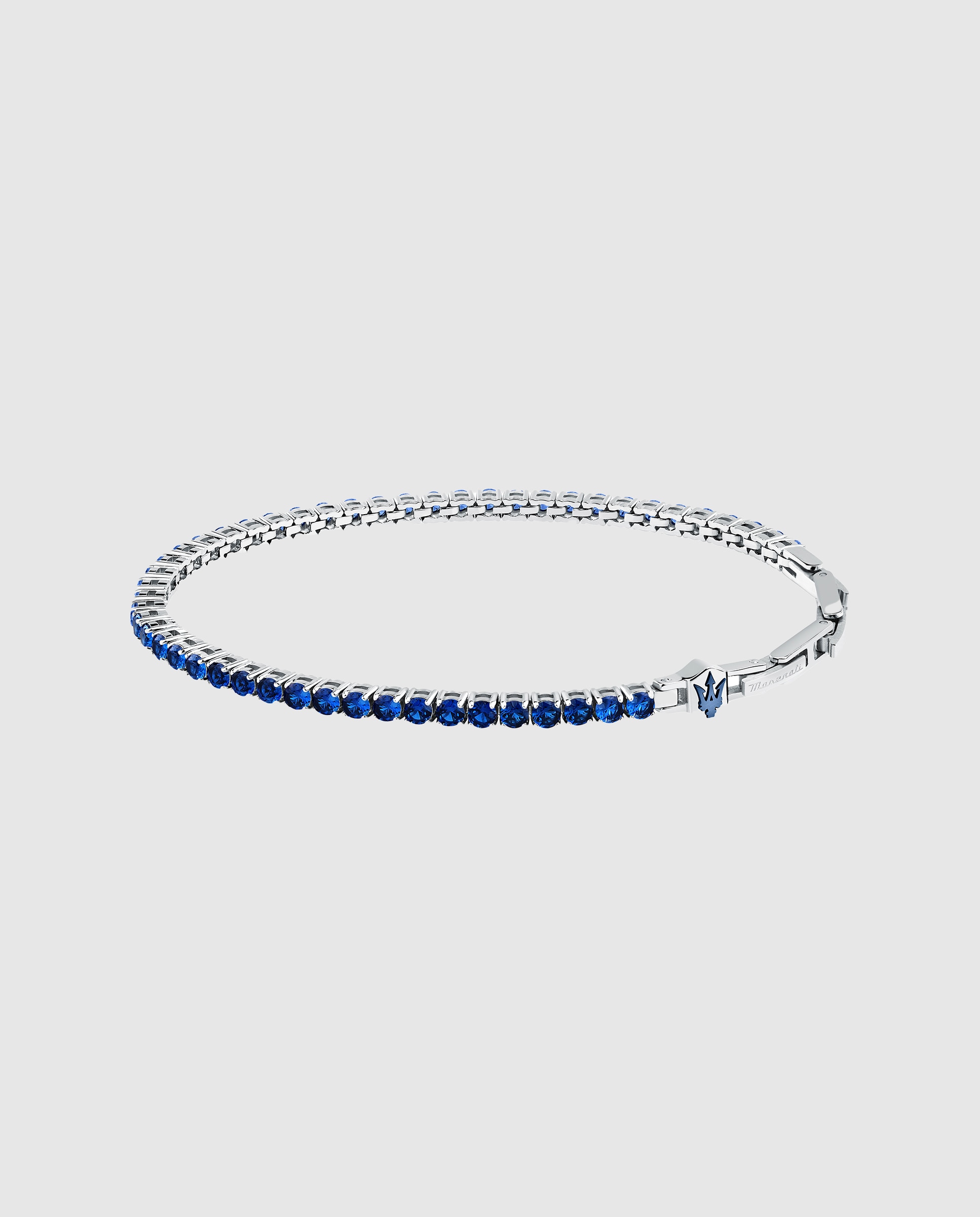 Pulseira Varis de Aço Prateada Azul-1