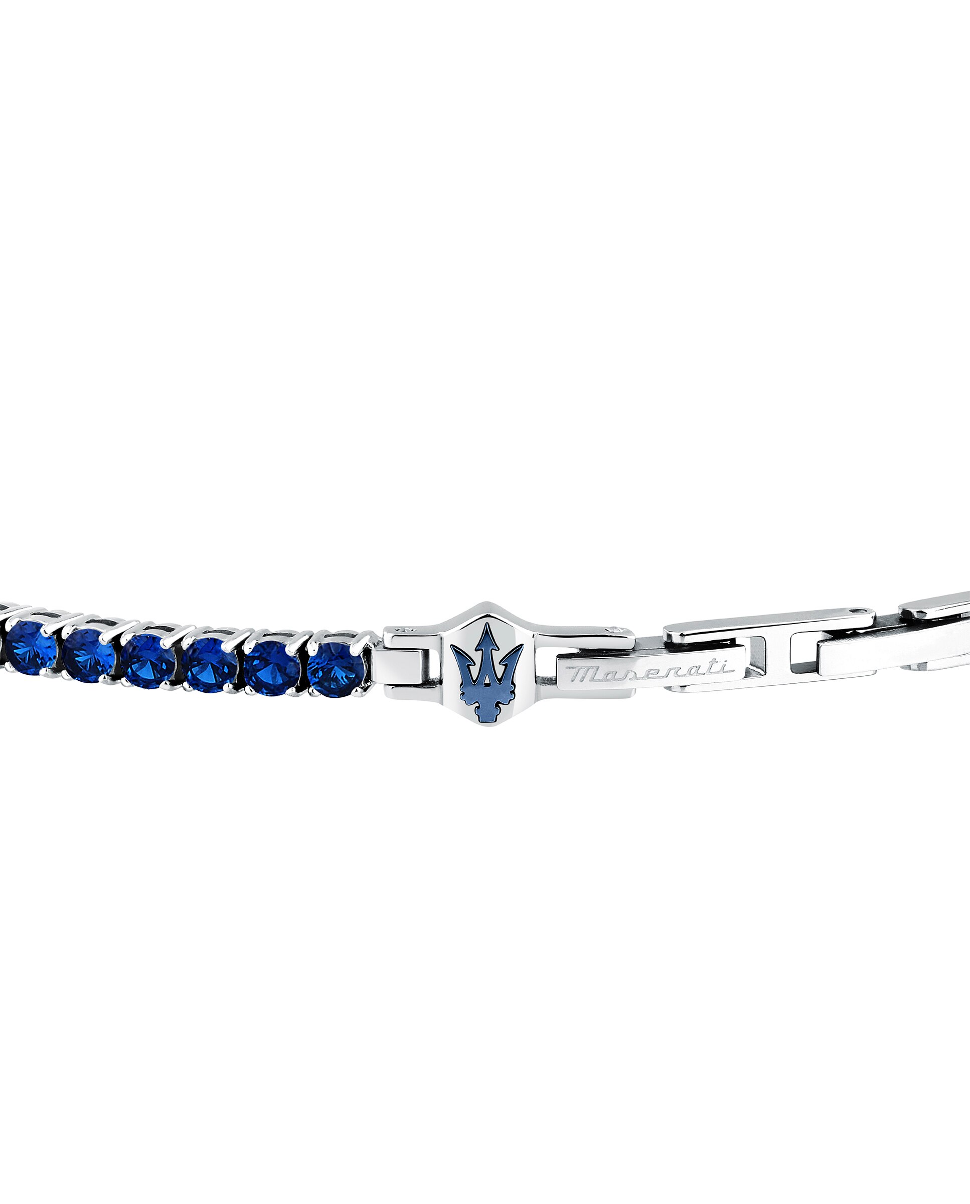 Pulseira Varis de Aço Prateada Azul-2