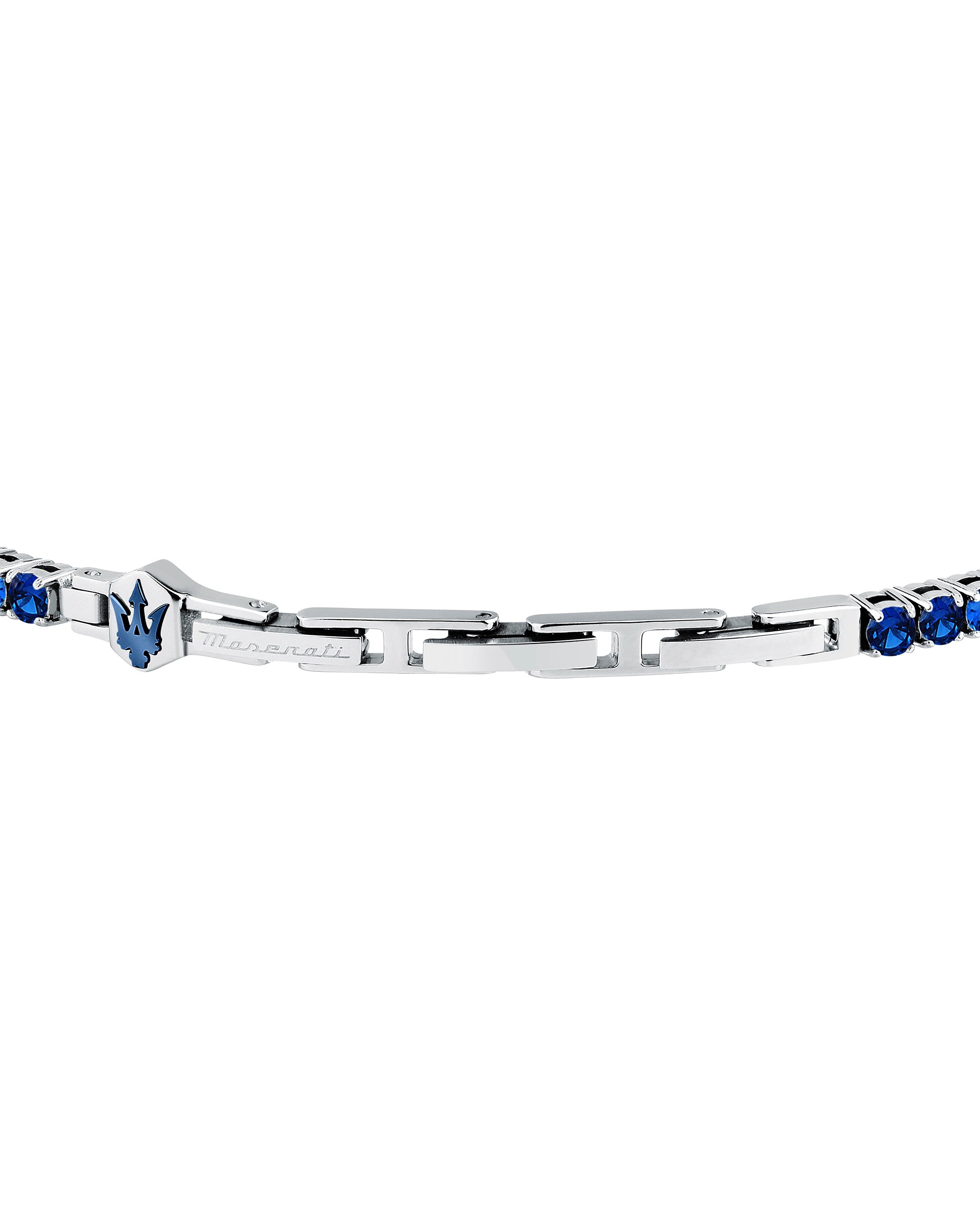 Pulseira Varis de Aço Prateada Azul-3