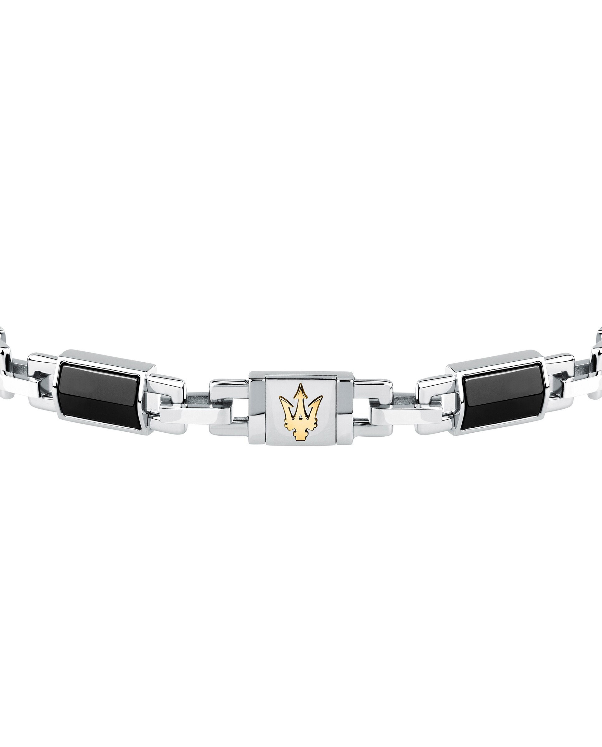 Pulseira Varis de Aço Prateada Preto / Prata-2